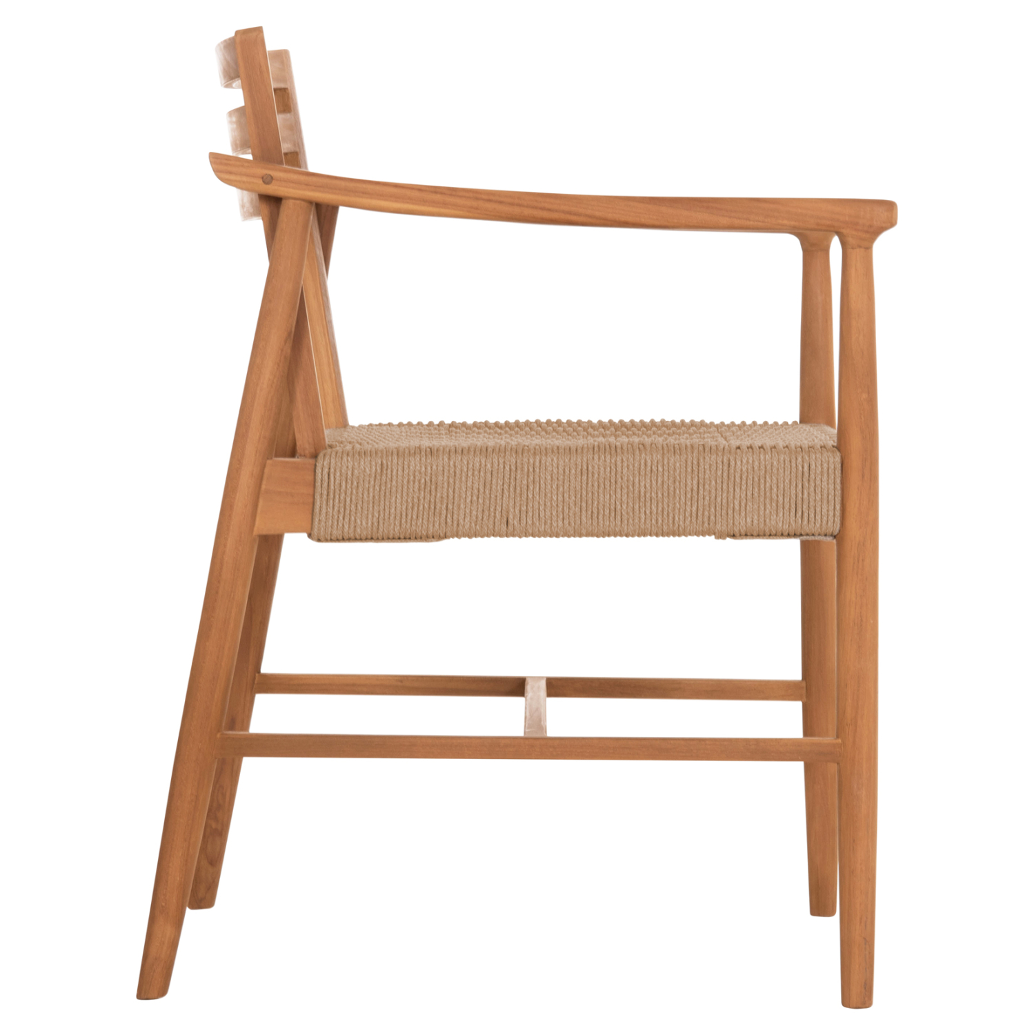 ΠΟΛΥΘΡΟΝΑ ΤΡΑΠΕΖΑΡΙΑΣ ROBIN HM18351 ΞΥΛΟ TEAK &amp; ΣΧΟΙΝΙ VIRO ΦΥΣΙΚΟ 53,5x60x78Υεκ 4