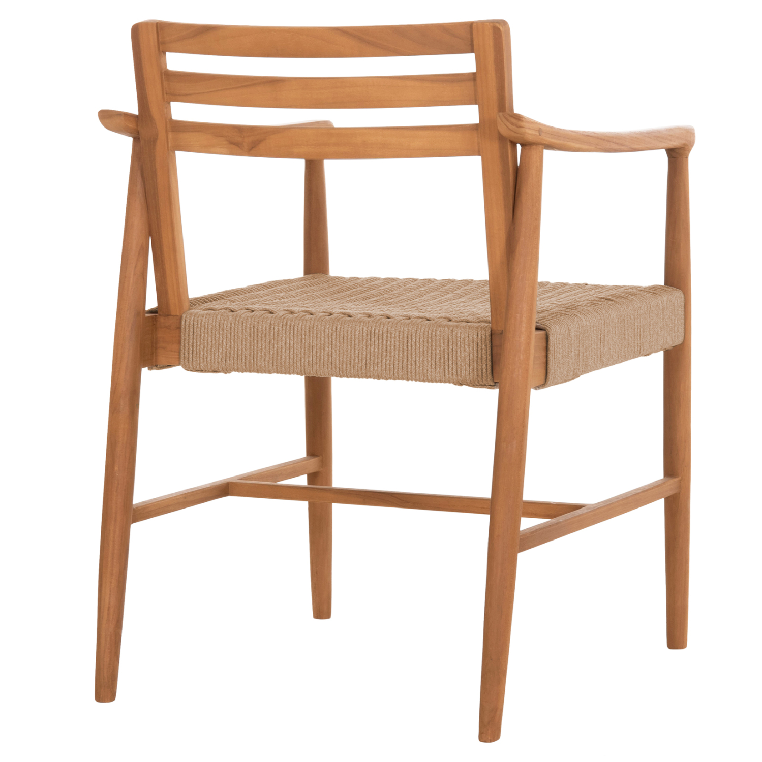 ΠΟΛΥΘΡΟΝΑ ΤΡΑΠΕΖΑΡΙΑΣ ROBIN HM18351 ΞΥΛΟ TEAK &amp; ΣΧΟΙΝΙ VIRO ΦΥΣΙΚΟ 53,5x60x78Υεκ 5