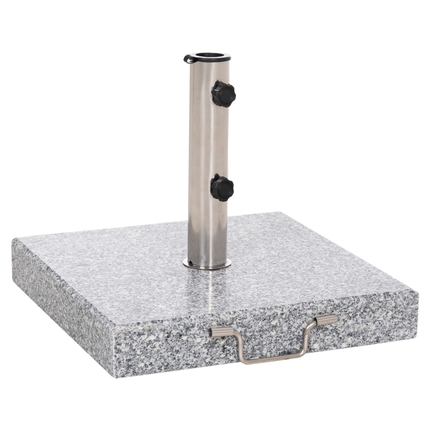 ΒΑΣΗ ΟΜΠΡΕΛΑΣ ΓΡΑΝΙΤΗ 40KG ΜΕ ΧΕΡΟΥΛΙ &amp; ΡΟΔΕΣ HM6564--ΣΩΛΗΝΑΣ ΔΙΑΜΕΤΡΟΥ Φ48 1