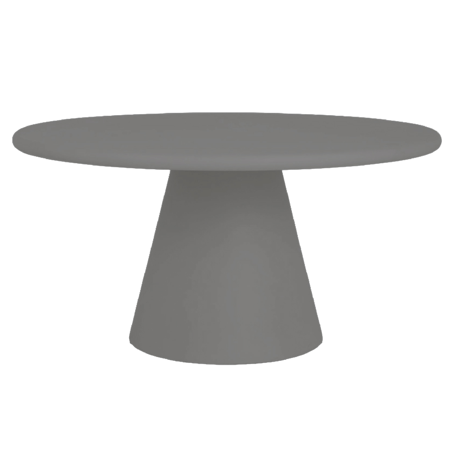 ΤΡΑΠΕΖΙ ΤΡΑΠΕΖΑΡΙΑΣ ΣΤΡΟΓΓΥΛΟ RAIKO HM6573.01 ΓΚΡΙ FIBER CEMENT Φ130x75Υεκ 1