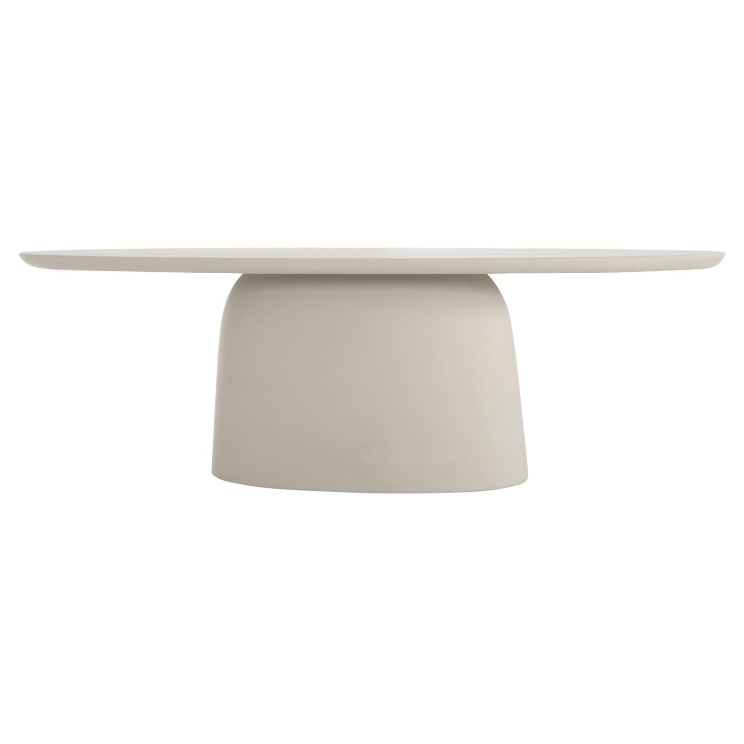 ΤΡΑΠΕΖΙ ΤΡΑΠΕΖΑΡΙΑΣ ΟΒΑΛ BRECCAN HM6577.02 ΜΠΕΖ FIBER CEMENT 240x100x75Υεκ. 3