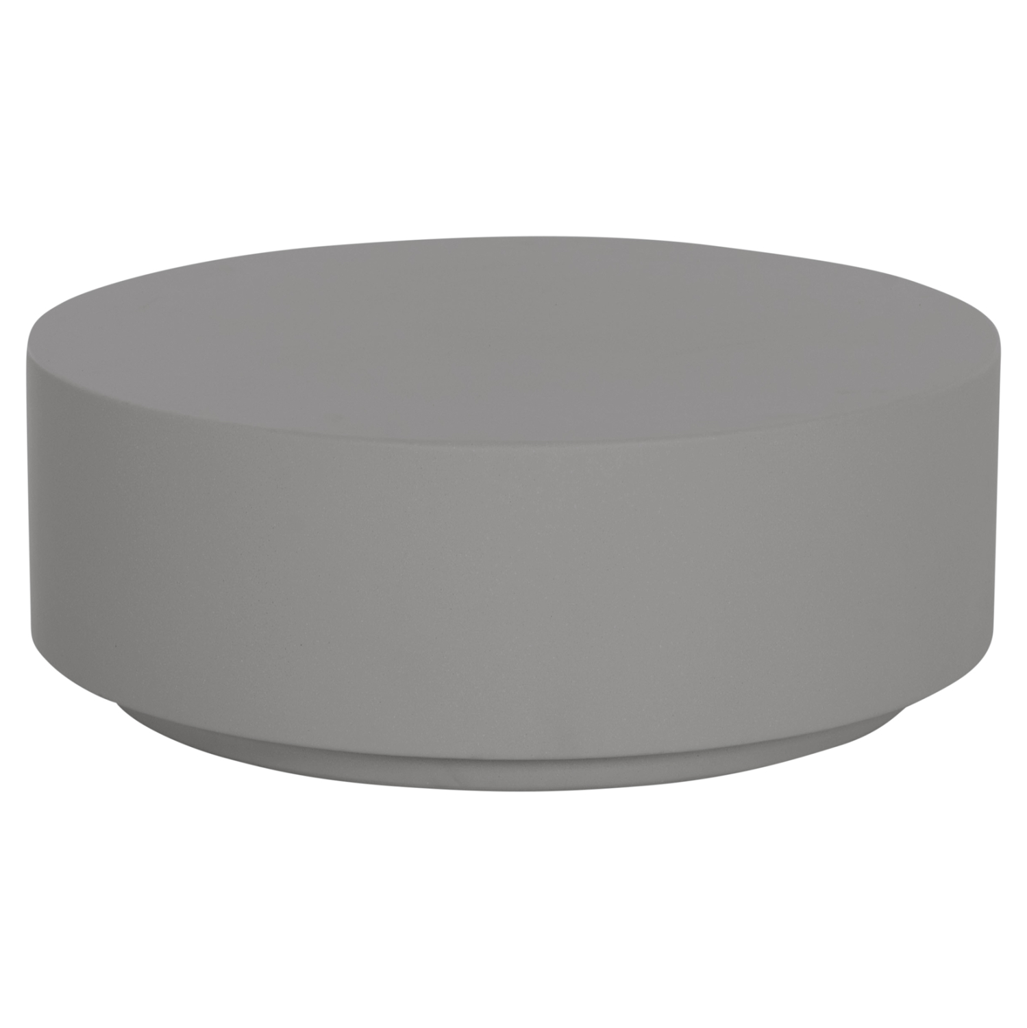 ΤΡΑΠΕΖΙ ΜΕΣΗΣ ΣΤΡΟΓΓΥΛΟ KYOKO HM6579.01 ΓΚΡΙ FIBER CEMENT Φ90x34Υεκ. 1