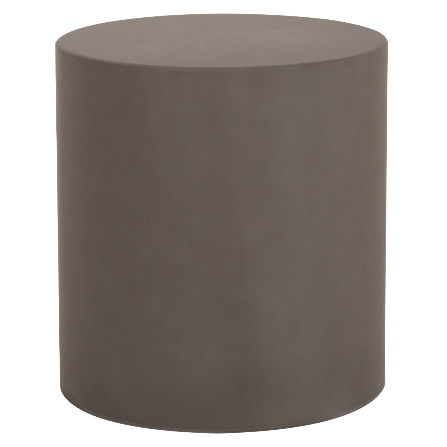 ΤΡΑΠΕΖΙ ΒΟΗΘΗΤΙΚΟ FIBER CEMENT ΣΤΡΟΓΓΥΛΟ KYOKO HM6592.01 ΓΚΡΙ Φ40x43Υεκ. 1