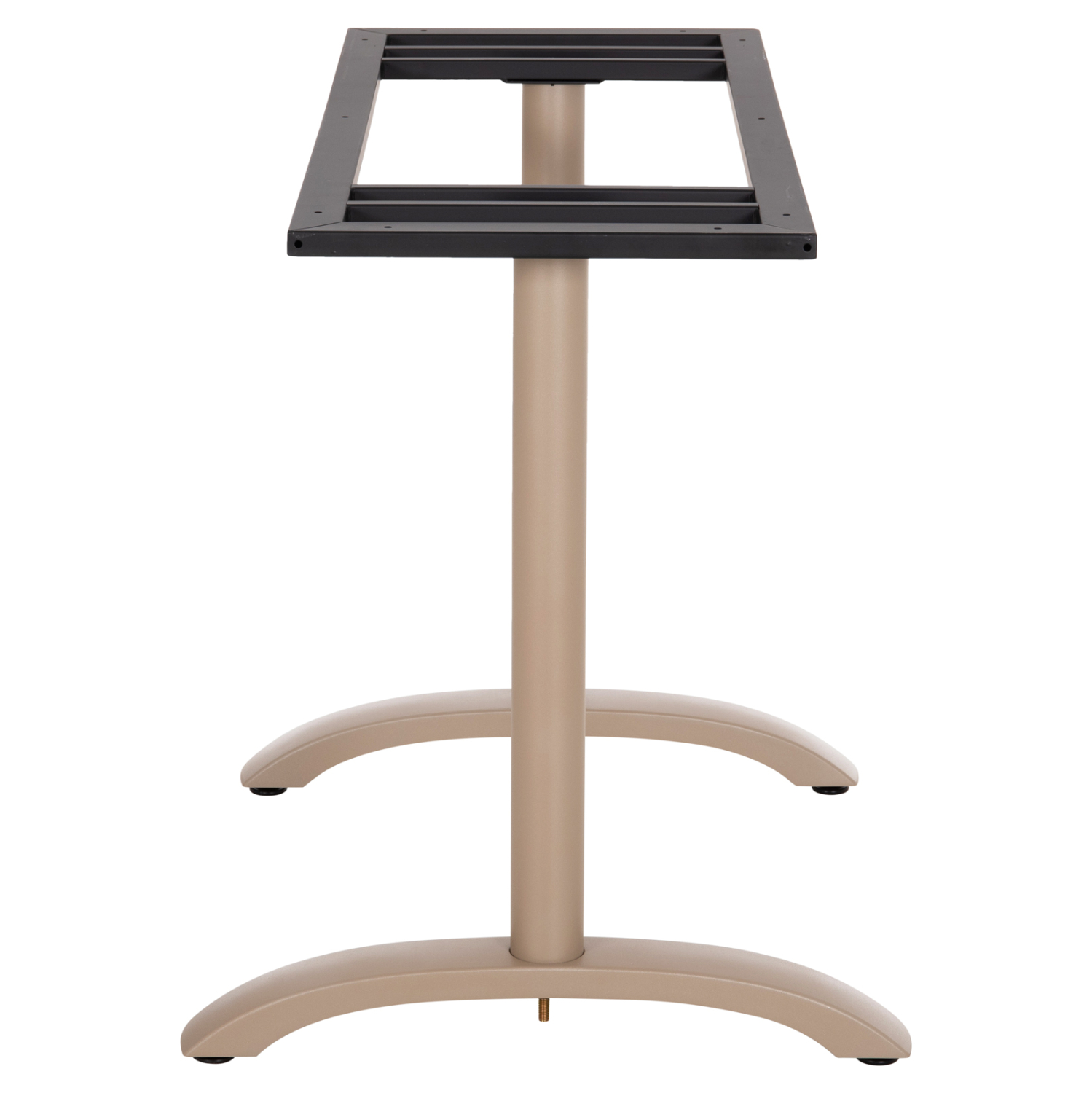 ΒΑΣΗ ΤΡΑΠΕΖΙΟΥ ΑΛΟΥΜΙΝΙΟΥ ΔΙΣΤΗΛΗ HM461.25 CAPPUCINO ΜΕ ΡΕΓΟΥΛΑΤΟΡΟΥΣ 100Χ60Χ73Υεκ. 4