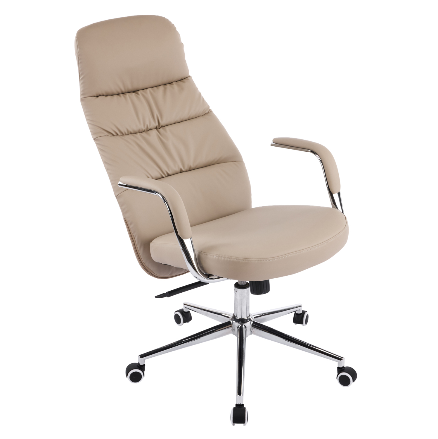 ΚΑΡΕΚΛΑ ΓΡΑΦΕΙΟΥ TEETER HM18355.02 ΜΠΕΖ PU ΔΕΡΜΑ--ΒΑΣΗ ΧΡΩΜΙΟΥ 67x66x121Υεκ 7