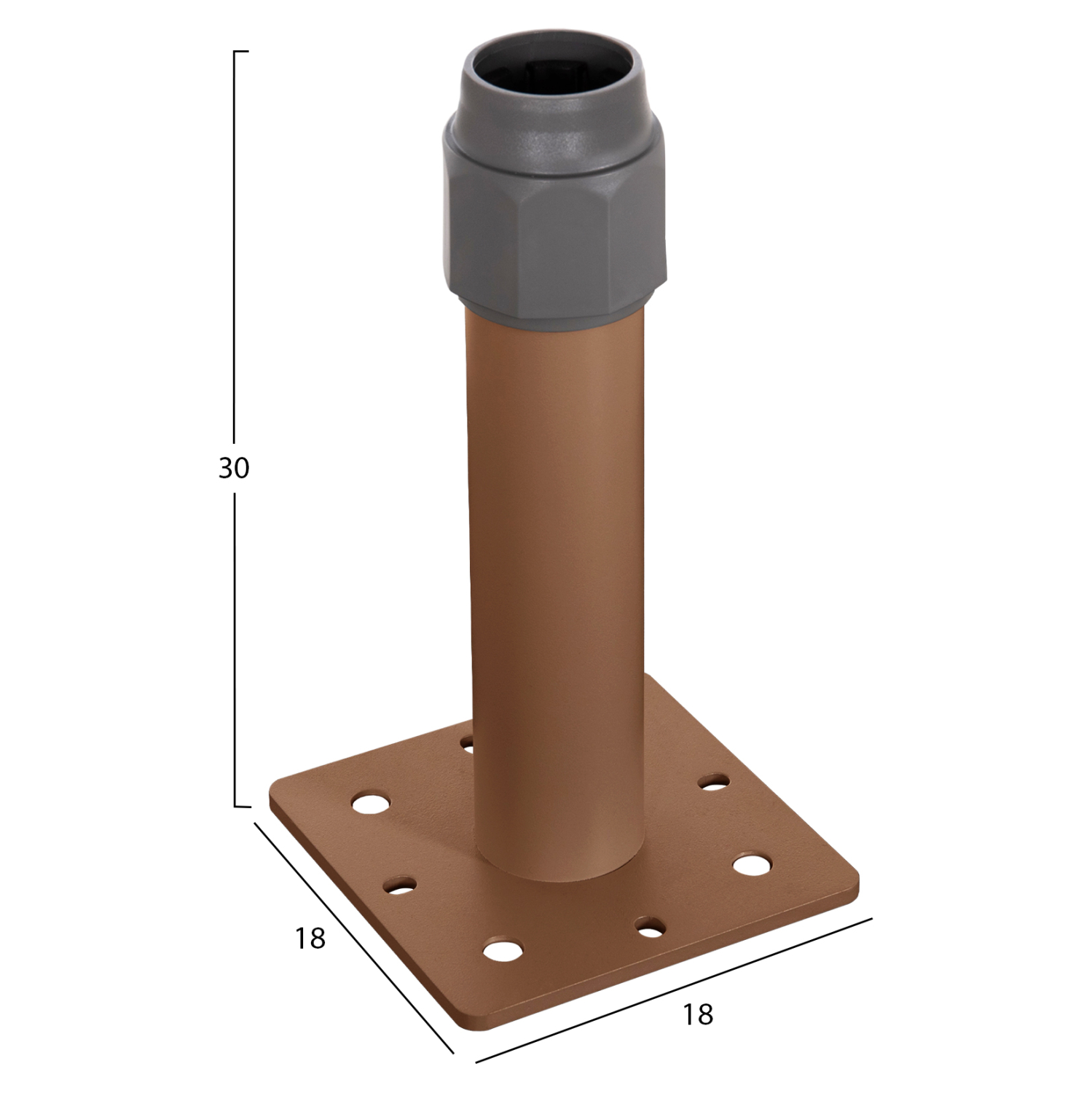 ΒΑΣΗ ΟΜΠΡΕΛΑΣ ΑΛΟΥΜΙΝΙΟΥ HM6607.02 HEAT TRANSFER ΑΛΟΥΜΙΝΙΟ 18x18x30Υεκ. 2