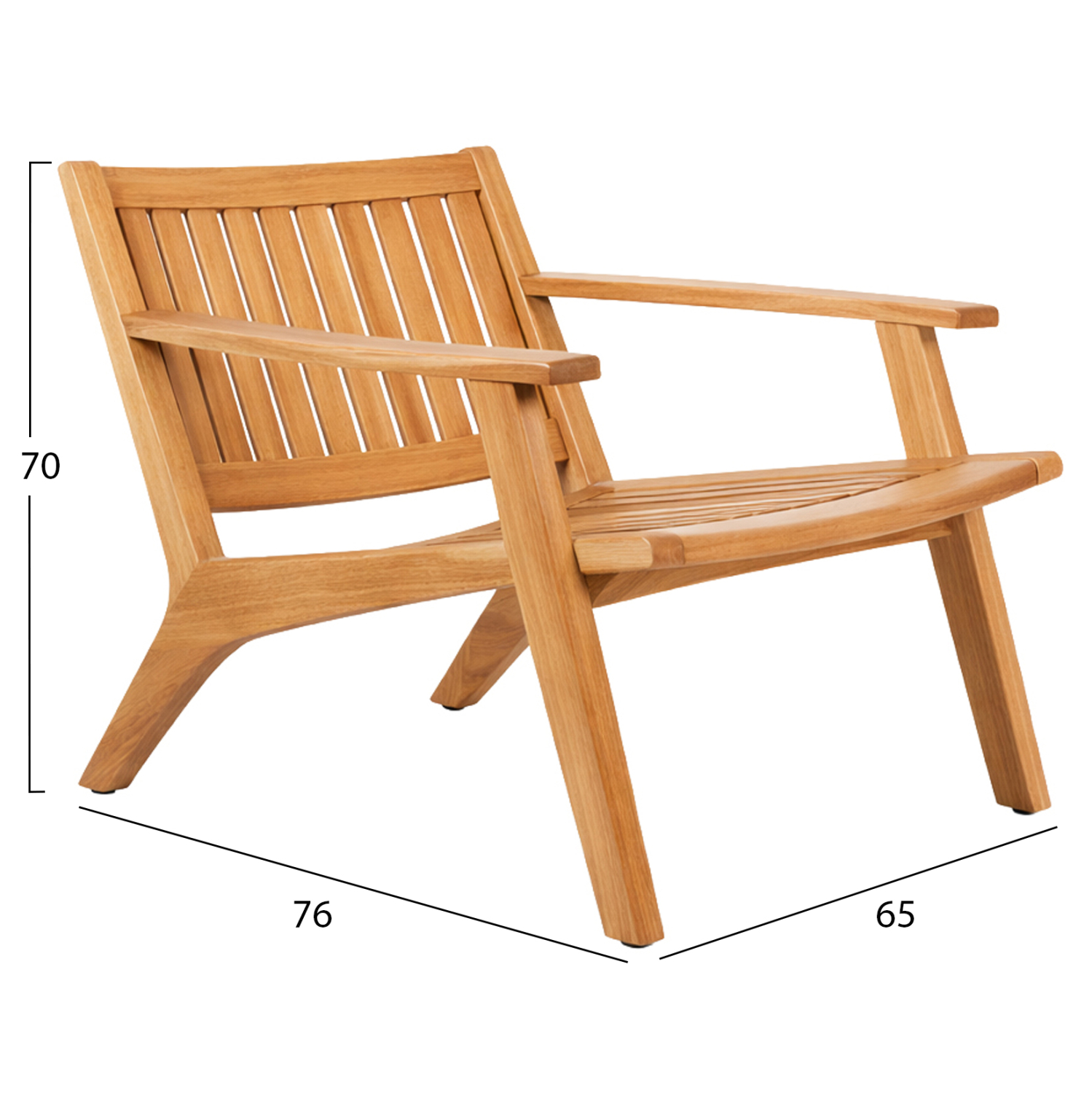 ΠΟΛΥΘΡΟΝΑ LOUNGE ARANIA HM6617 ΞΥΛΟ TEAK ΣΕ ΦΥΣΙΚΟ 65x76x70Υεκ. 2