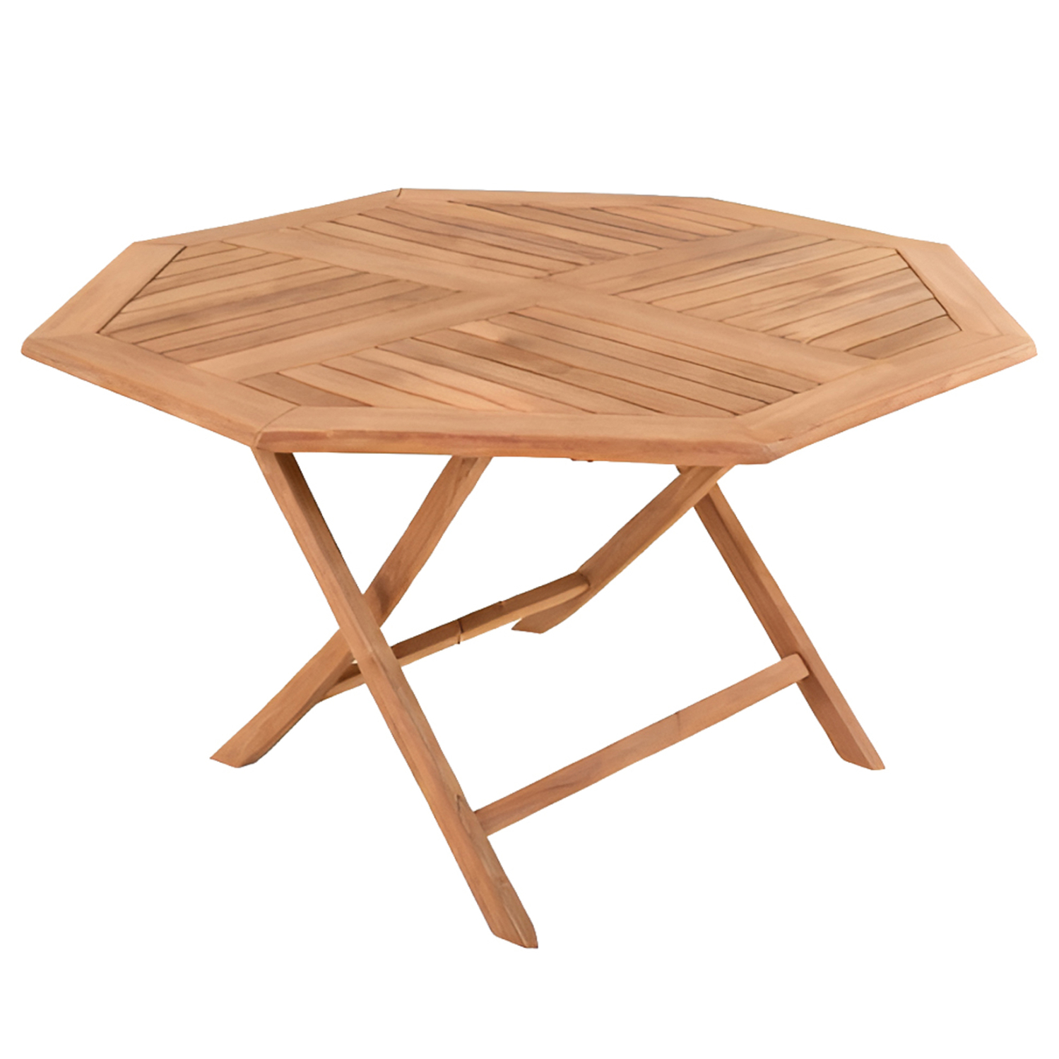 ΤΡΑΠΕΖΙ ΠΟΛΥΓΩΝΟ ΠΤΥΣΣΟΜΕΝΟ KARLIN HM6618 ΞΥΛΟ TEAK ΣΕ ΦΥΣΙΚΟ ΧΡΩΜΑ 120x120x75Yεκ. 1