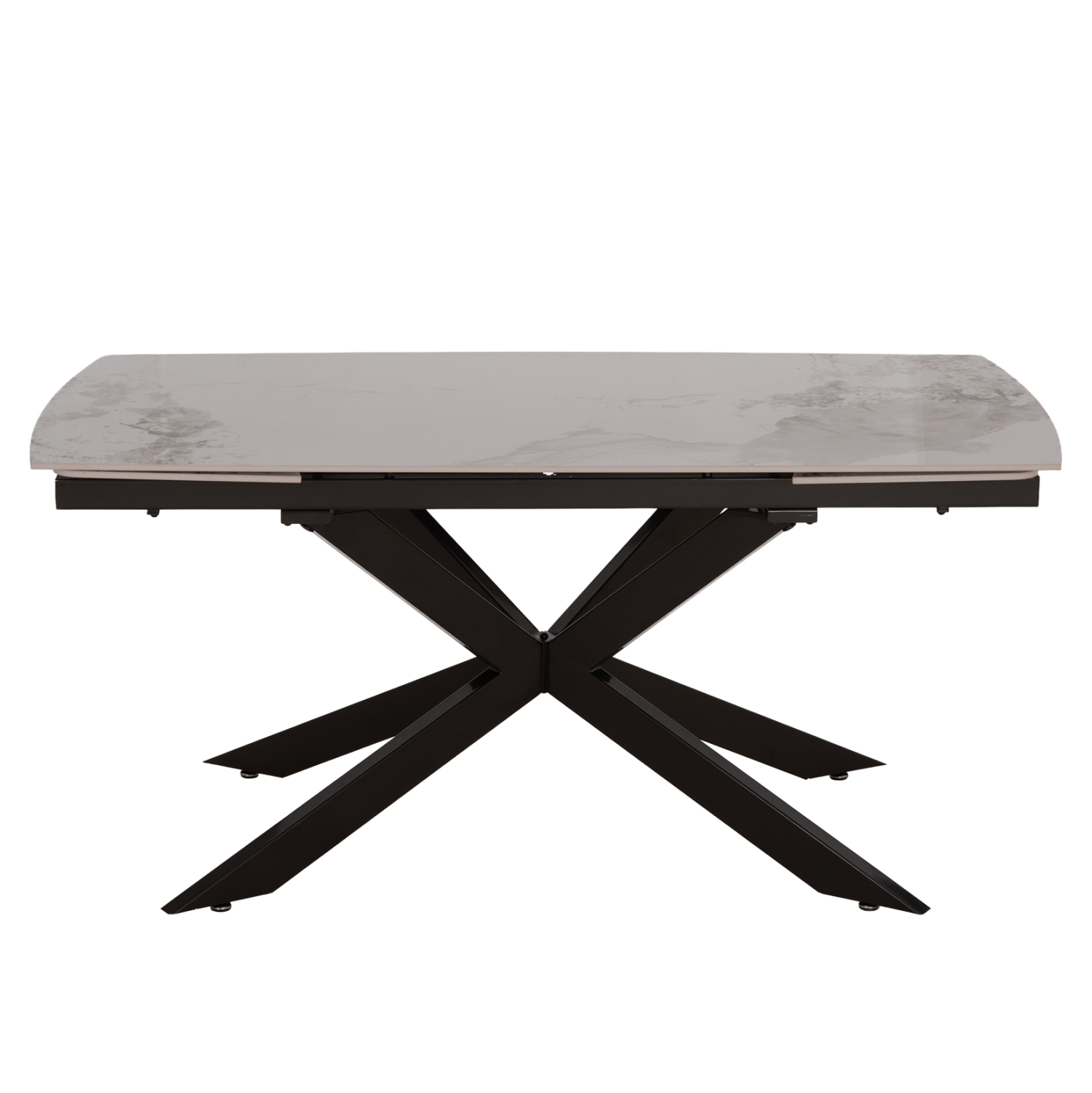 ΤΡΑΠΕΖΙ ΕΠΕΚΤΕΙΝΟΜΕΝΟ AIRA HM18411 ΚΕΡΑΜΙΚΟ TOP ΣΕ ΛΕΥΚΟ/ΚΑΦΕ ΜΑΡΜΑΡΟ 165/240x90x76Υεκ 3