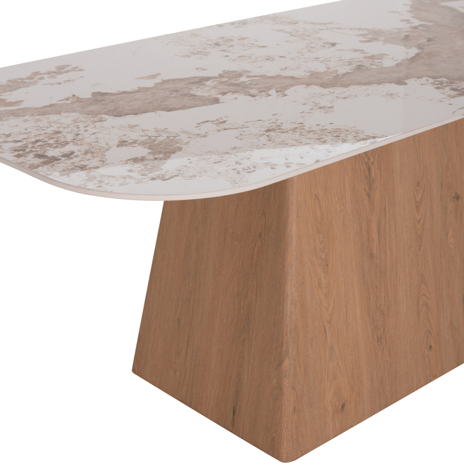 ΤΡΑΠΕΖΙ ΤΡΑΠΕΖΑΡΙΑΣ NORDU HM18414 MDF ΒΑΣΗ ΣΕ ΦΥΣΙΚΟ--ΚΕΡΑΜΙΚΟ TOP 180x90x76Υεκ. 4