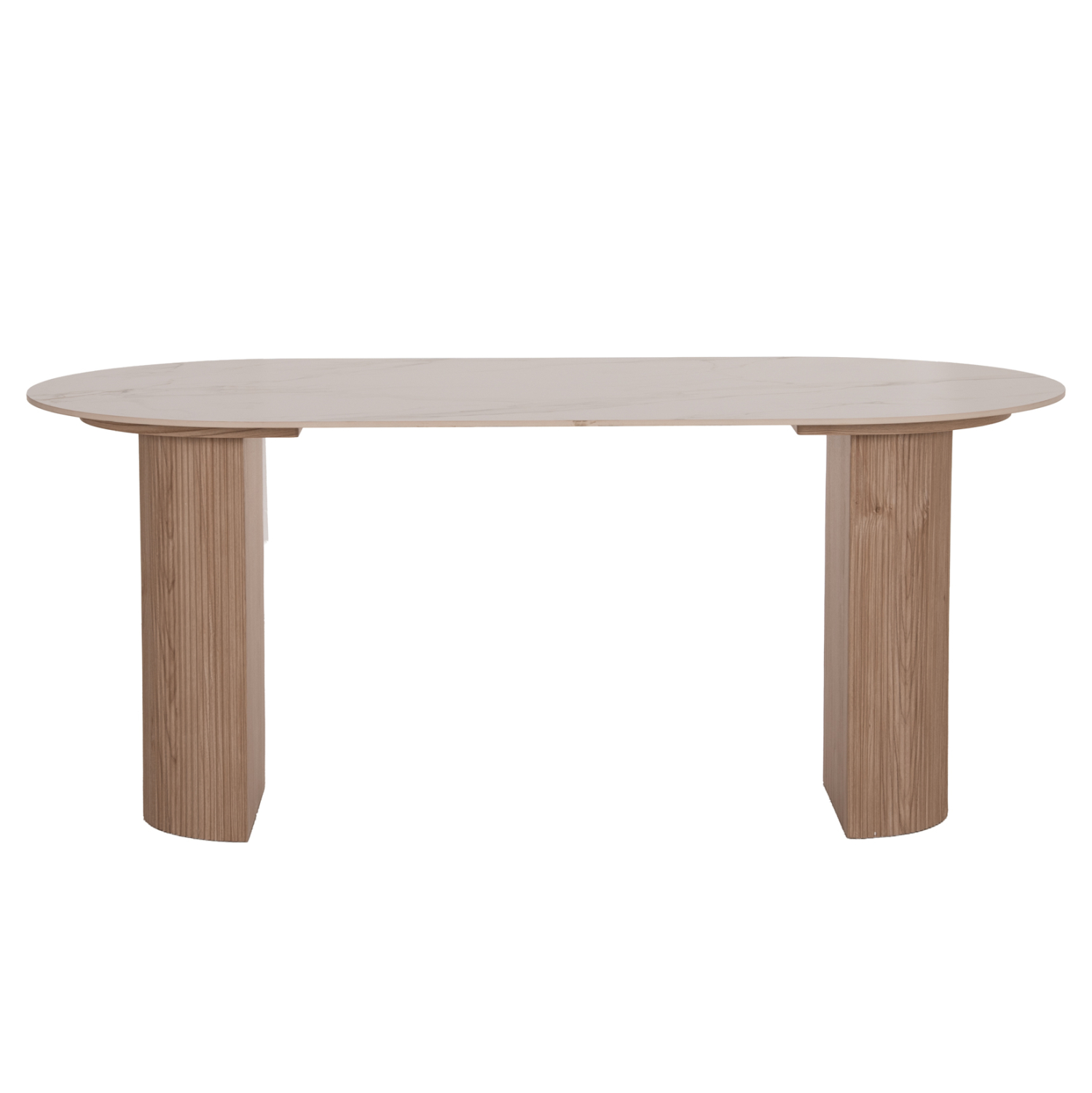 ΤΡΑΠΕΖΙ ΤΡΑΠΕΖΑΡΙΑΣ MELLOW HM18416 MDF ΠΟΔΙΑ ΣΕ ΦΥΣΙΚΟ--ΚΕΡΑΜΙΚΟ TOP 180x90x76Υεκ. 3