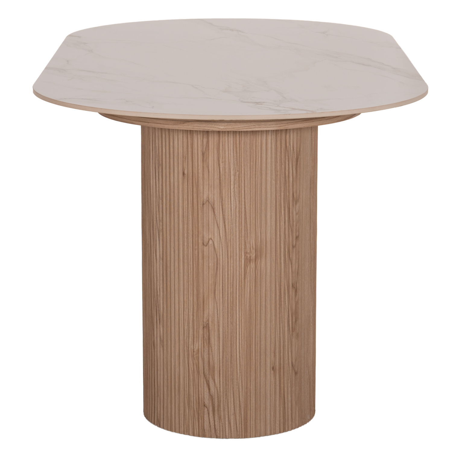 ΤΡΑΠΕΖΙ ΤΡΑΠΕΖΑΡΙΑΣ MELLOW HM18416 MDF ΠΟΔΙΑ ΣΕ ΦΥΣΙΚΟ--ΚΕΡΑΜΙΚΟ TOP 180x90x76Υεκ. 4