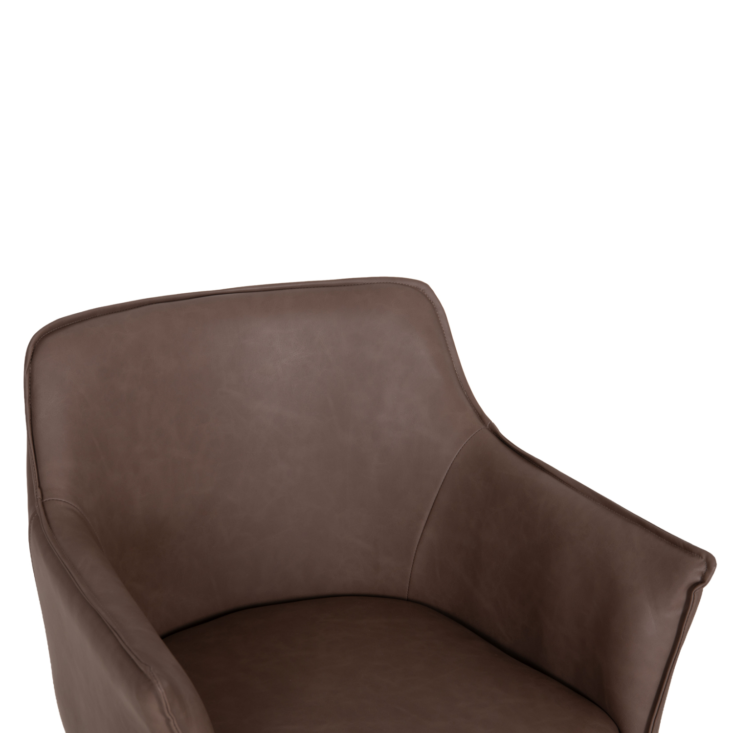 ΠΟΛΥΘΡΟΝΑ ΤΡΑΠΕΖΑΡΙΑΣ MELL HM18417.02 PU ΣΕ SMOKY ΚΑΦΕ--ΜΕΤΑΛ.ΠΟΔΙΑ 56x54x76Υεκ. 5