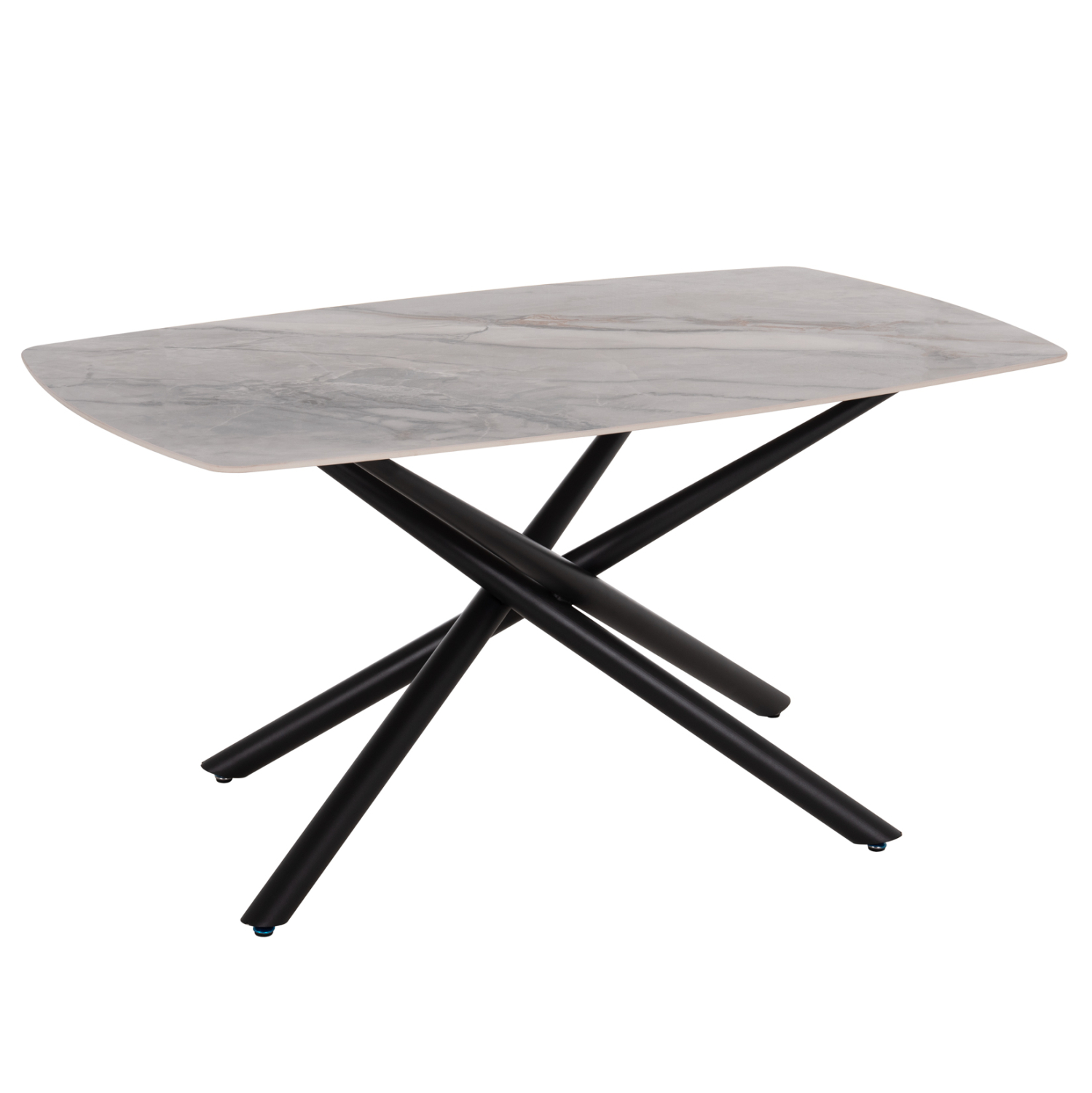 ΤΡΑΠΕΖΙ ΤΡΑΠΕΖΑΡΙΑΣ ISKA HM18420 ΚΕΡΑΜΙΚΟ TOP ΣΕ ΛΕΥΚΟ/ΚΑΦΕ ΜΑΡΜΑΡΟ 160x90x79Υεκ 1