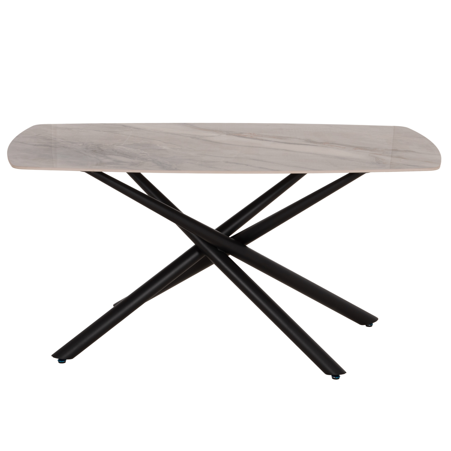 ΤΡΑΠΕΖΙ ΤΡΑΠΕΖΑΡΙΑΣ ISKA HM18420 ΚΕΡΑΜΙΚΟ TOP ΣΕ ΛΕΥΚΟ/ΚΑΦΕ ΜΑΡΜΑΡΟ 160x90x79Υεκ 3