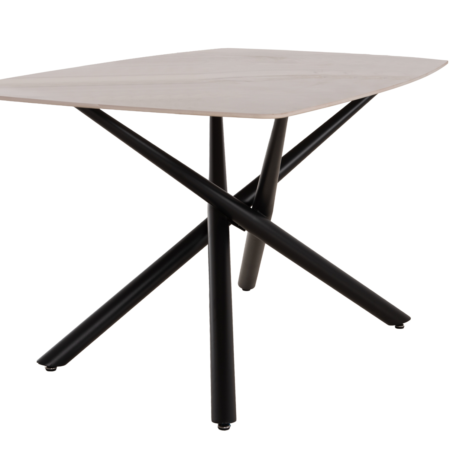 ΤΡΑΠΕΖΙ ΤΡΑΠΕΖΑΡΙΑΣ ISKA HM18423 ΚΕΡΑΜΙΚΟ TOP ΣΕ ΛΕΥΚΟ/ΚΑΦΕ ΜΑΡΜΑΡΟ 178x89x79Υεκ 4