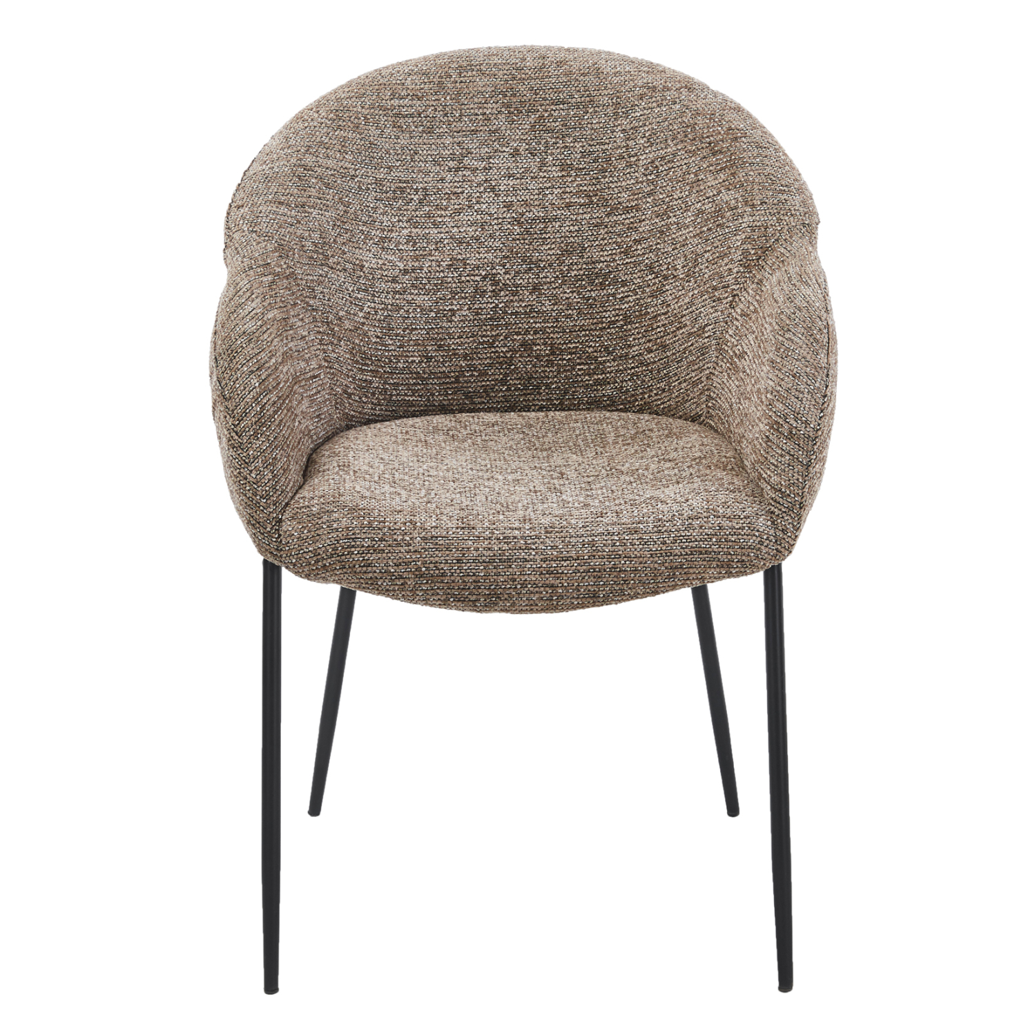 ΠΟΛΥΘΡΟΝΑ ΤΡΑΠΕΖΑΡΙΑΣ DRENNY HM18424.03 TAUPE ΥΦΑΣΜΑ-ΜΕΤΑΛ.ΜΑΥΡΑ ΠΟΔΙΑ 62x63x85Υεκ 3