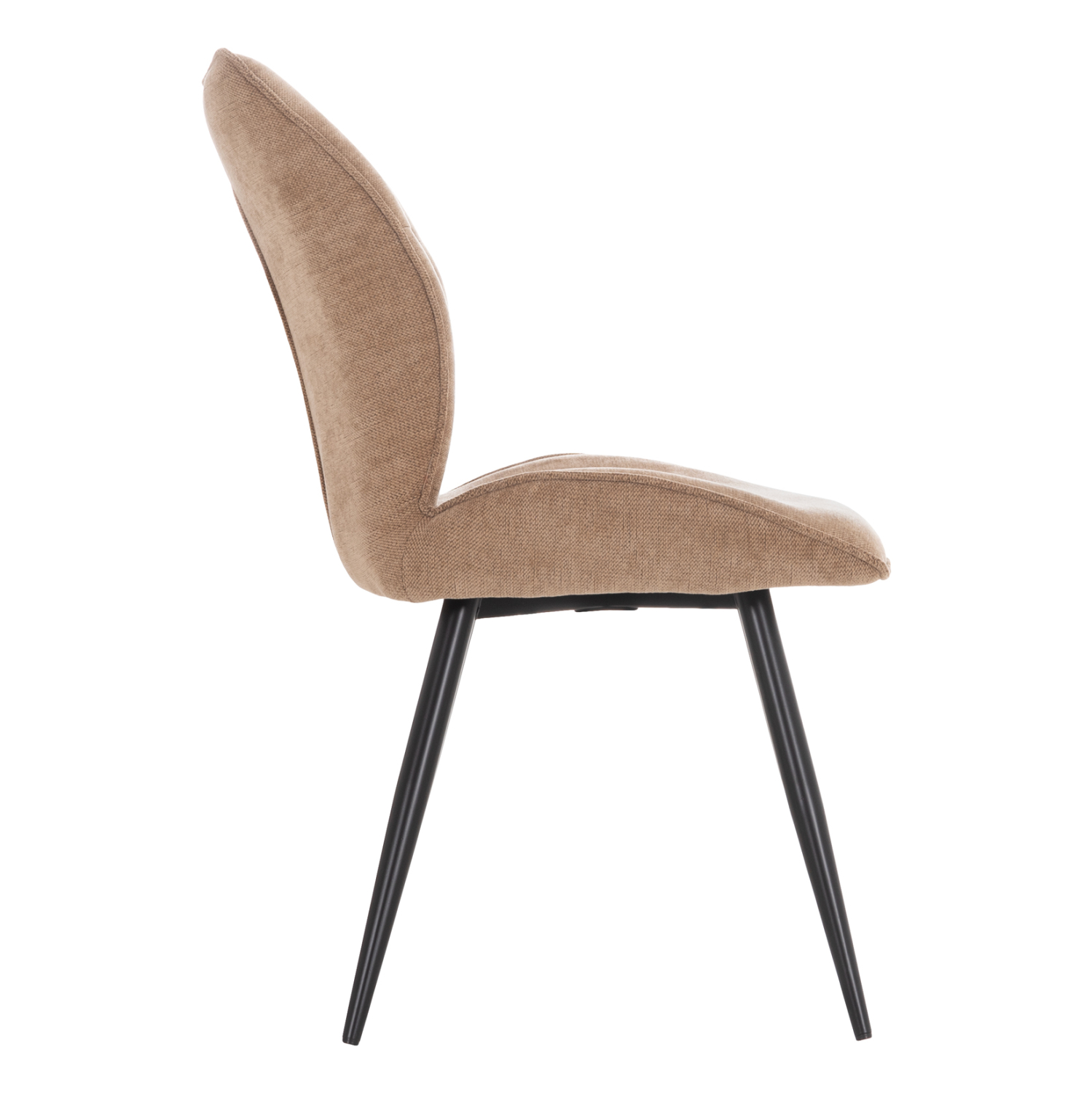 ΚΑΡΕΚΛΑ ΤΡΑΠΕΖΑΡΙΑΣ GAFF HM18425.03 TAUPE ΥΦΑΣΜΑ-ΜΕΤΑΛ.ΜΑΥΡΑ ΠΟΔΙΑ 49x63x90Υεκ 4