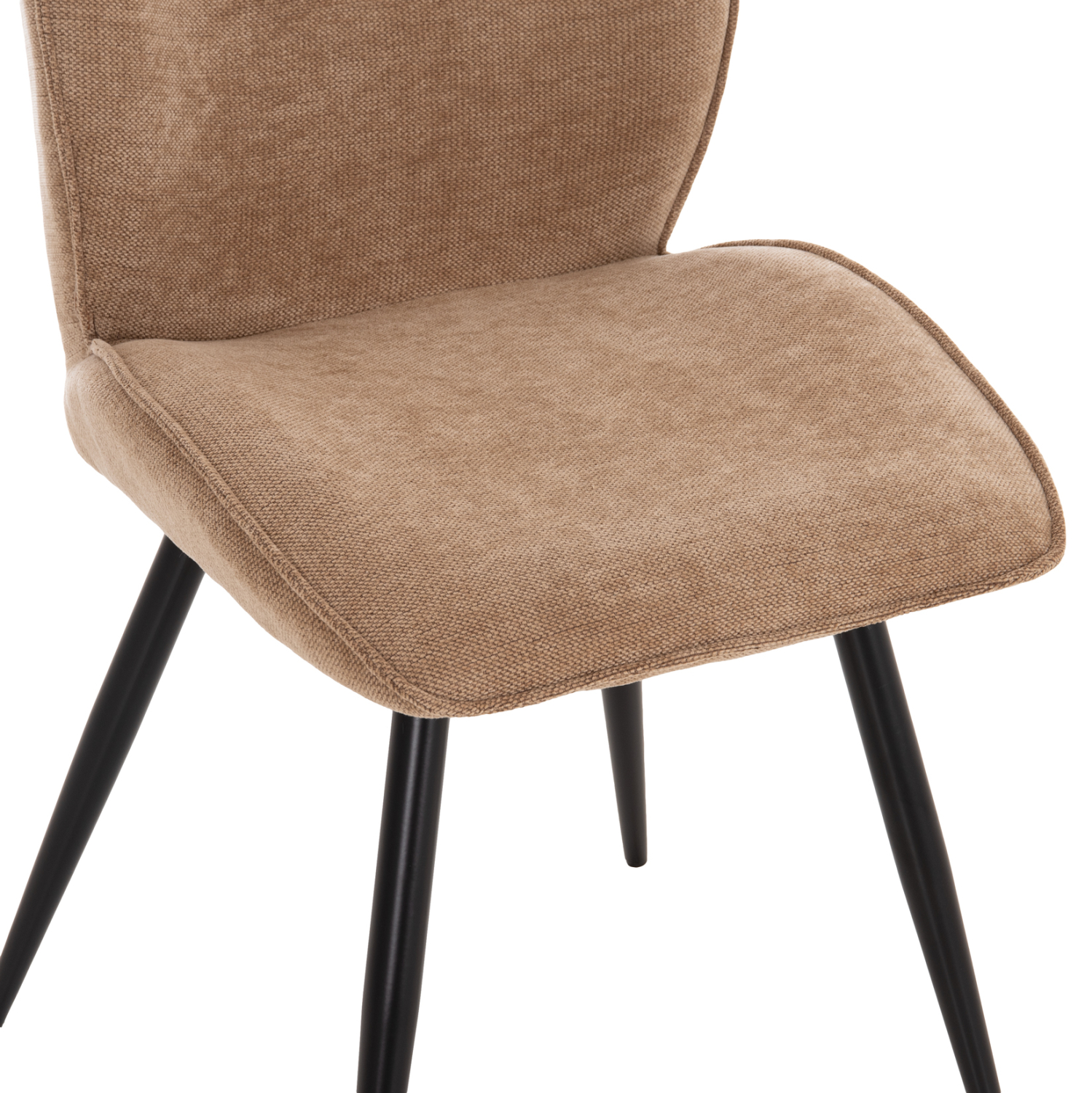 ΚΑΡΕΚΛΑ ΤΡΑΠΕΖΑΡΙΑΣ GAFF HM18425.03 TAUPE ΥΦΑΣΜΑ-ΜΕΤΑΛ.ΜΑΥΡΑ ΠΟΔΙΑ 49x63x90Υεκ 9