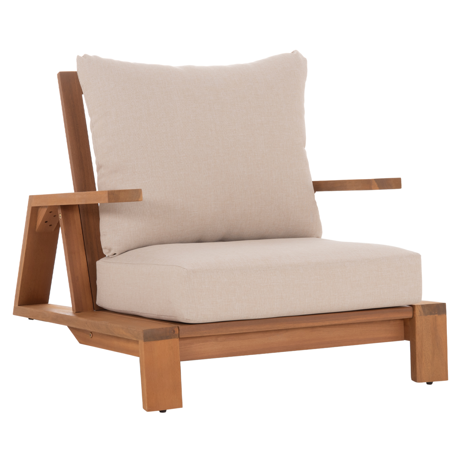 ΠΟΛΥΘΡΟΝΑ LOUNGE MIREX HM6641 ΞΥΛΟ ΑΚΑΚΙΑΣ ΦΥΣΙΚΟ-ΕΚΡΟΥ ΜΑΞΙΛΑΡΙΑ 80x96x62Υεκ 1
