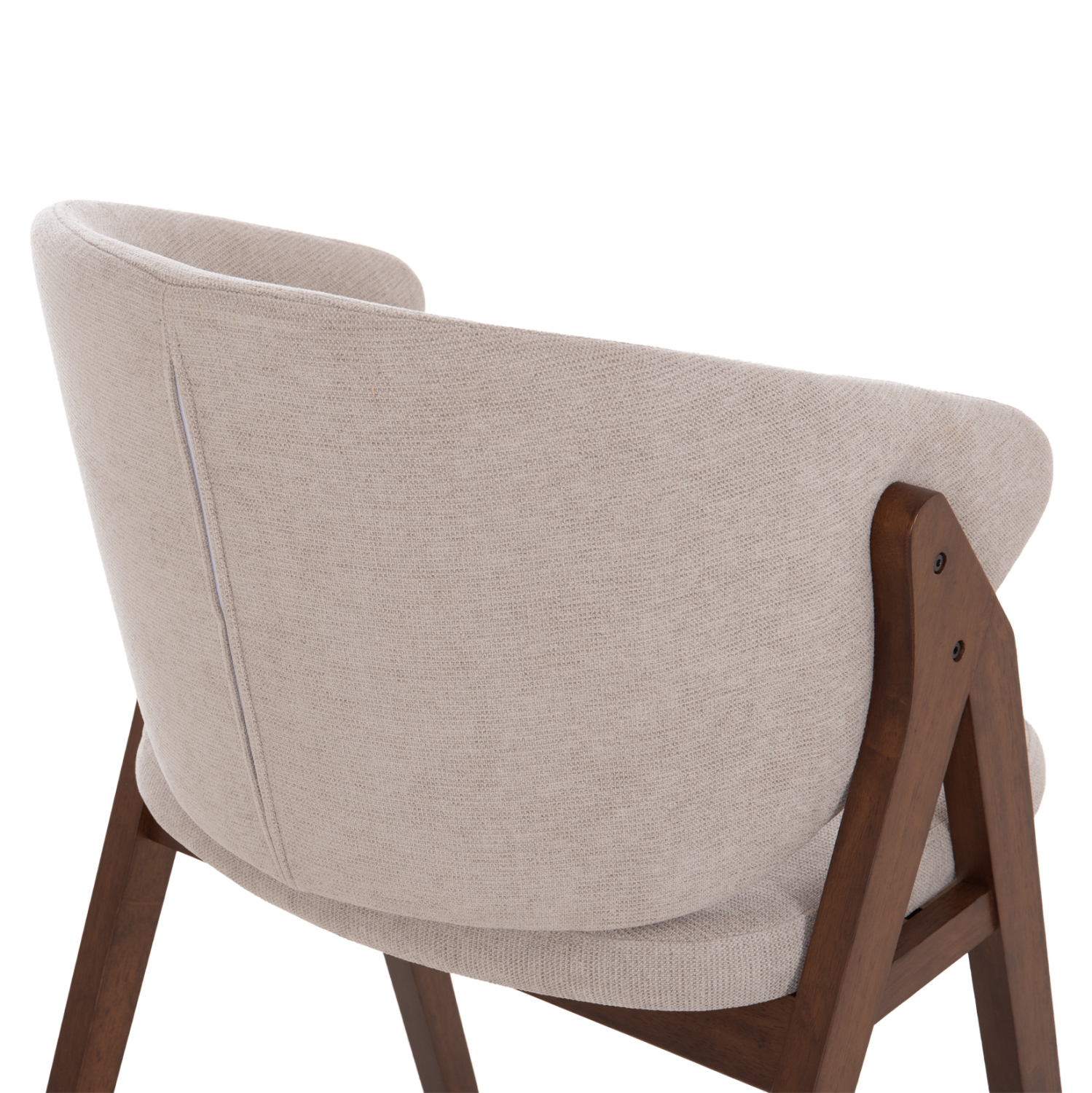 ΚΑΡΕΚΛΑ HANA HM9746.11 RUBBERWOOD ΣΕ ΚΑΡΥΔΙ ΧΡΩΜΑ-ΜΠΕΖ ΥΦΑΣΜΑ 55,5x60x85Yεκ. 10