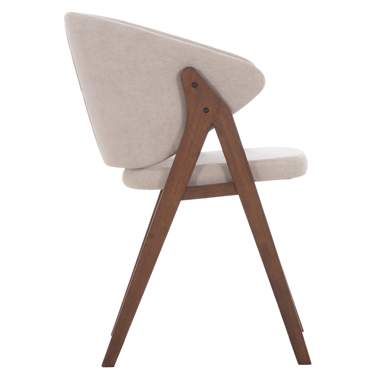 ΚΑΡΕΚΛΑ HANA HM9746.11 RUBBERWOOD ΣΕ ΚΑΡΥΔΙ ΧΡΩΜΑ-ΜΠΕΖ ΥΦΑΣΜΑ 55,5x60x85Yεκ. 4