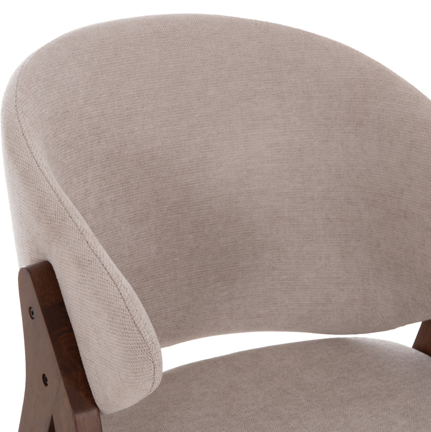ΚΑΡΕΚΛΑ HANA HM9746.11 RUBBERWOOD ΣΕ ΚΑΡΥΔΙ ΧΡΩΜΑ-ΜΠΕΖ ΥΦΑΣΜΑ 55,5x60x85Yεκ. 7