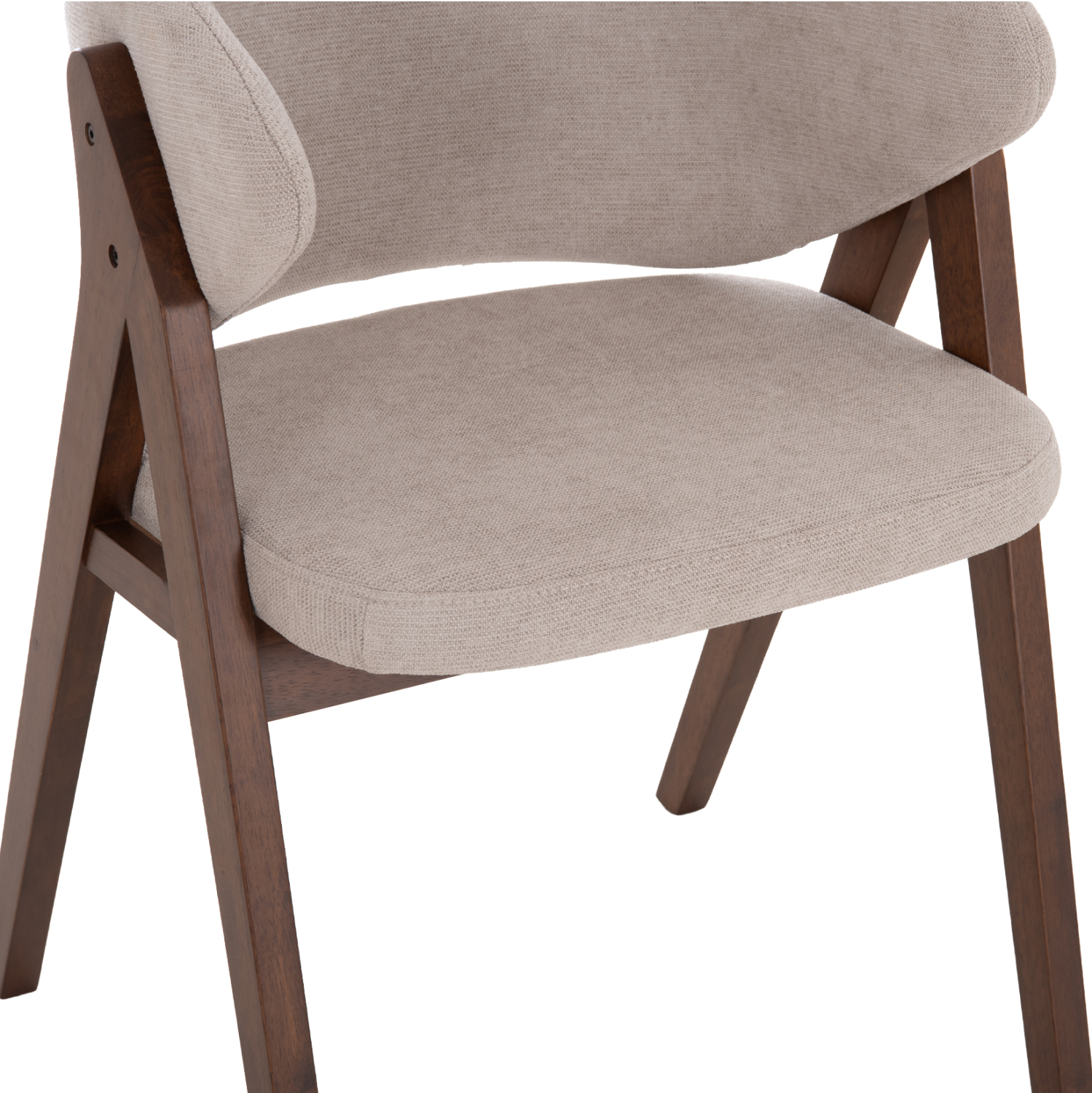 ΚΑΡΕΚΛΑ HANA HM9746.11 RUBBERWOOD ΣΕ ΚΑΡΥΔΙ ΧΡΩΜΑ-ΜΠΕΖ ΥΦΑΣΜΑ 55,5x60x85Yεκ. 8