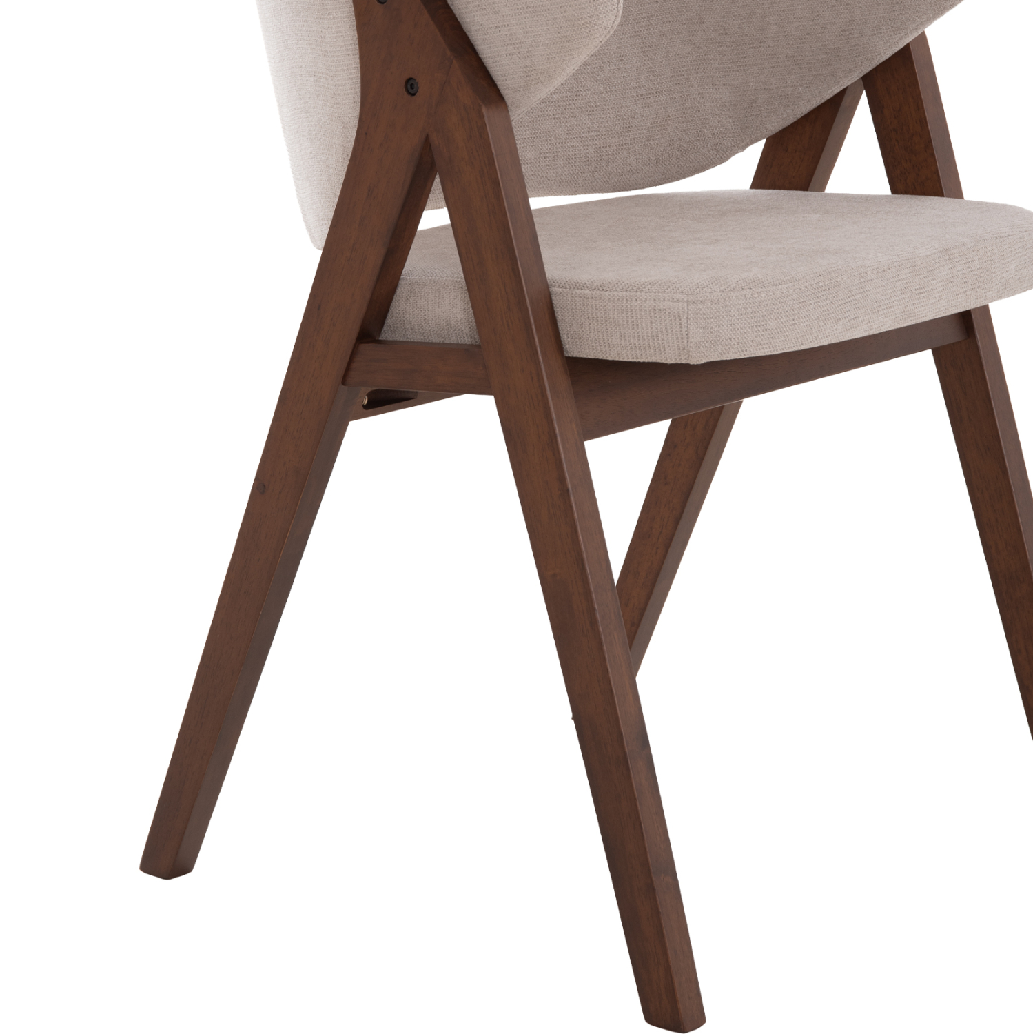 ΚΑΡΕΚΛΑ HANA HM9746.11 RUBBERWOOD ΣΕ ΚΑΡΥΔΙ ΧΡΩΜΑ-ΜΠΕΖ ΥΦΑΣΜΑ 55,5x60x85Yεκ. 9
