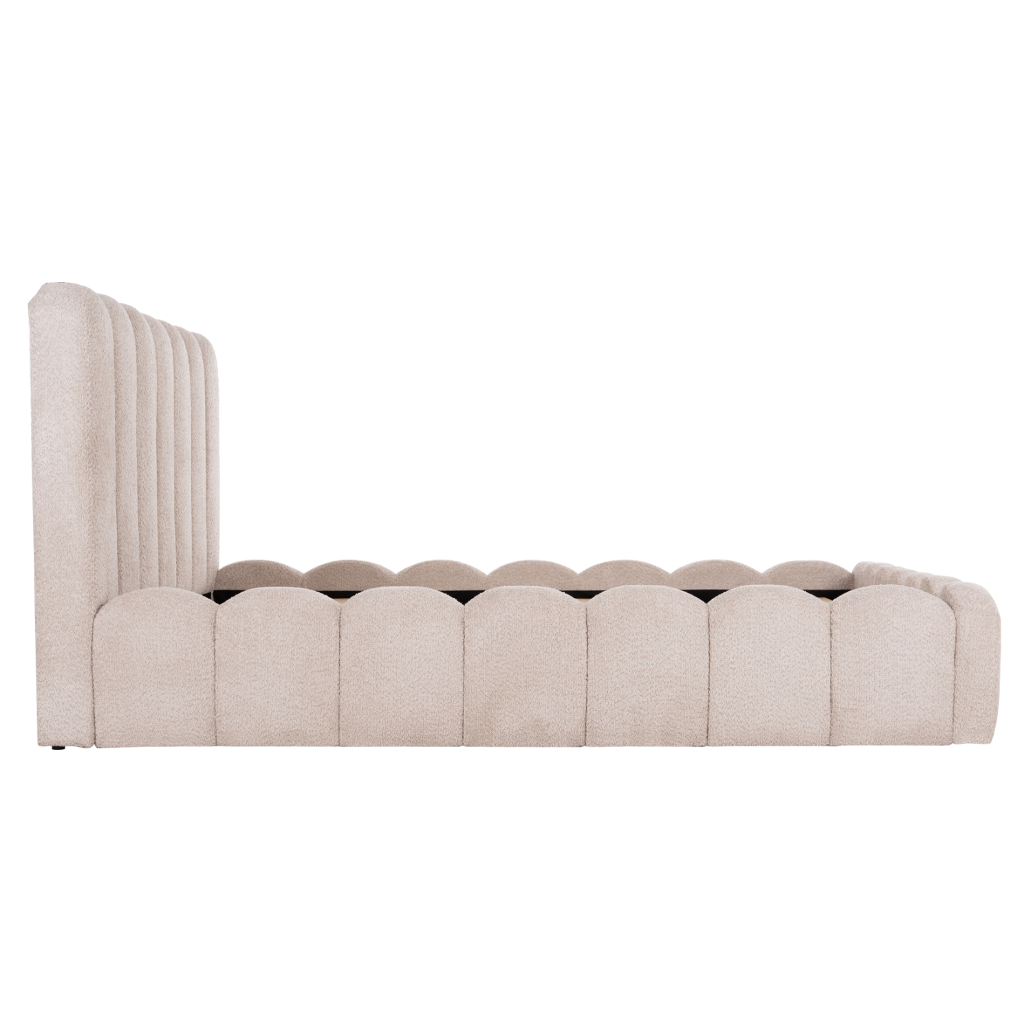 ΚΡΕΒΑΤΙ ΔΙΠΛΟ MARIUS HM759.03 ΜΠΕΖ CHENILLE ΥΦΑΣΜΑ-- ΓΙΑ ΣΤΡΩΜΑ 160x200εκ 6
