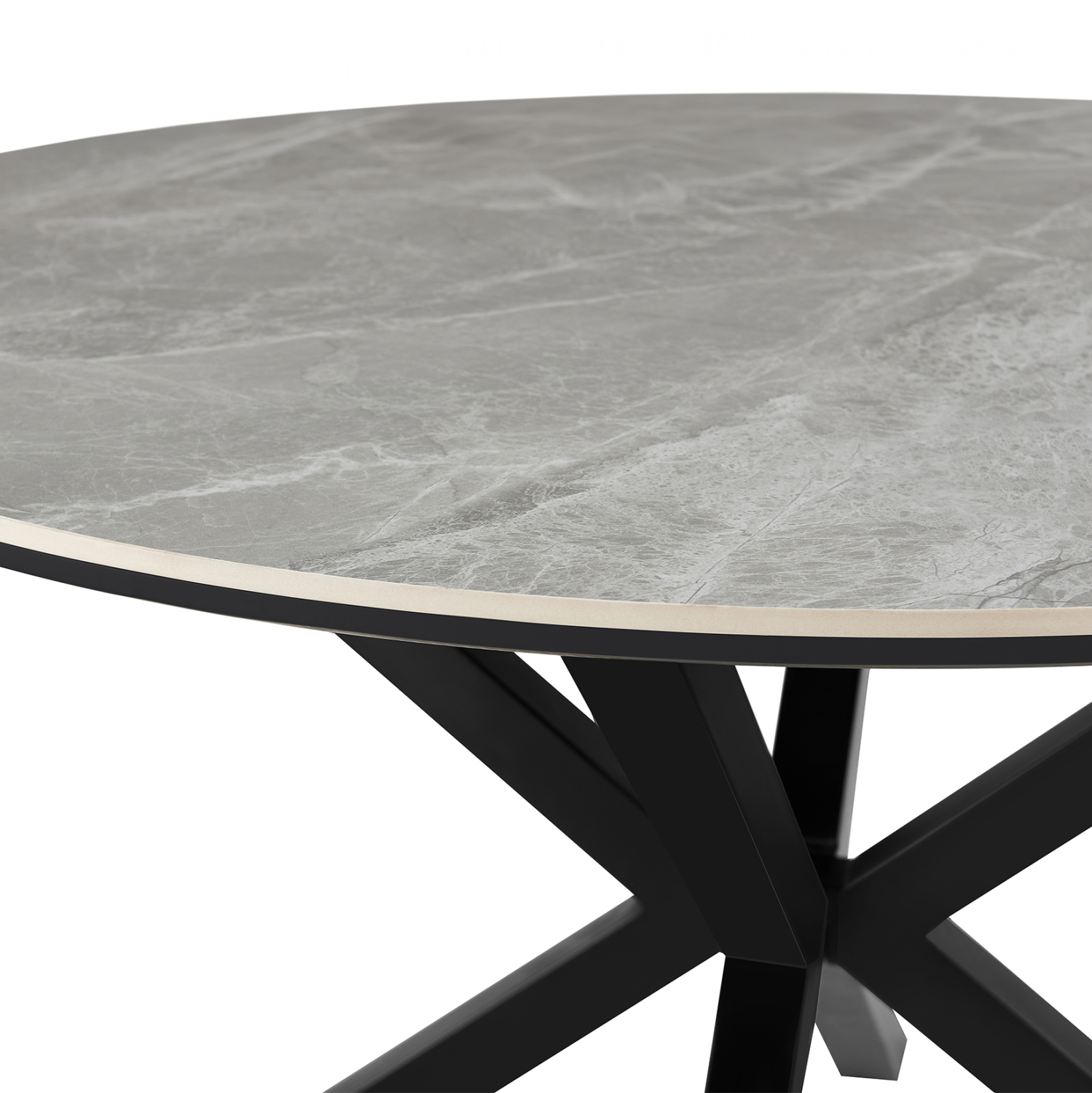 ΤΡΑΠΕΖΙ ΤΡΑΠΕΖΑΡΙΑΣ ΣΤΡΟΓΓΥΛΟ ERAGON HM18460.03 SINT. STONE ΣΕ ΓΚΡΙ ΜΑΡΜΑΡΟ Φ120x75Υεκ 4
