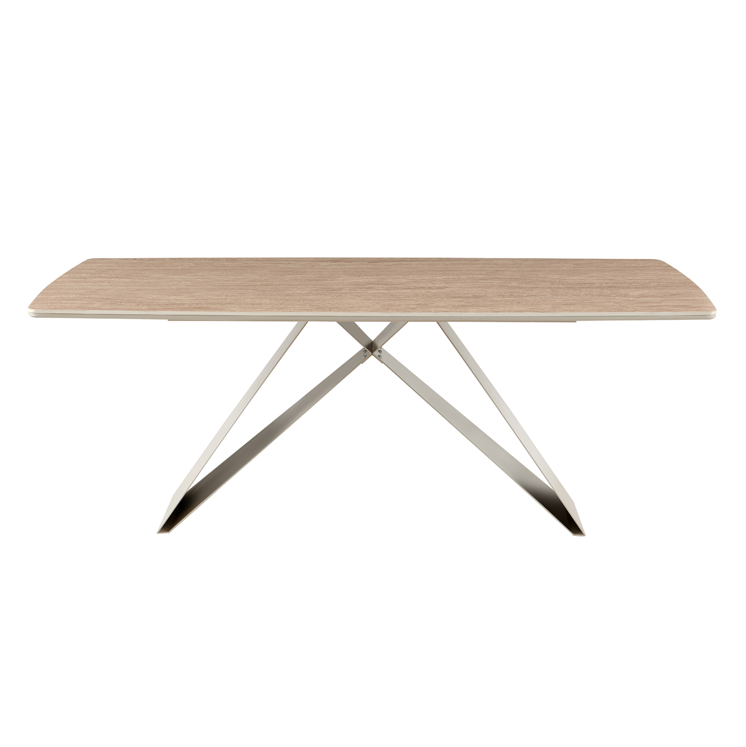 ΤΡΑΠΕΖΙ ΤΡΑΠΕΖΑΡΙΑΣ CATAN HM18464.04 SINTERED STONE TOP IN TRAVERTINE 200x100x75Υεκ 3