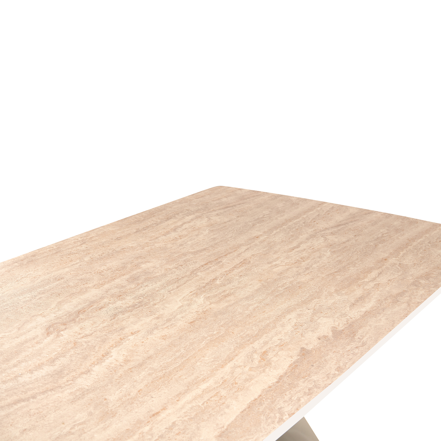 ΤΡΑΠΕΖΙ ΤΡΑΠΕΖΑΡΙΑΣ CATAN HM18464.04 SINTERED STONE TOP IN TRAVERTINE 200x100x75Υεκ 4