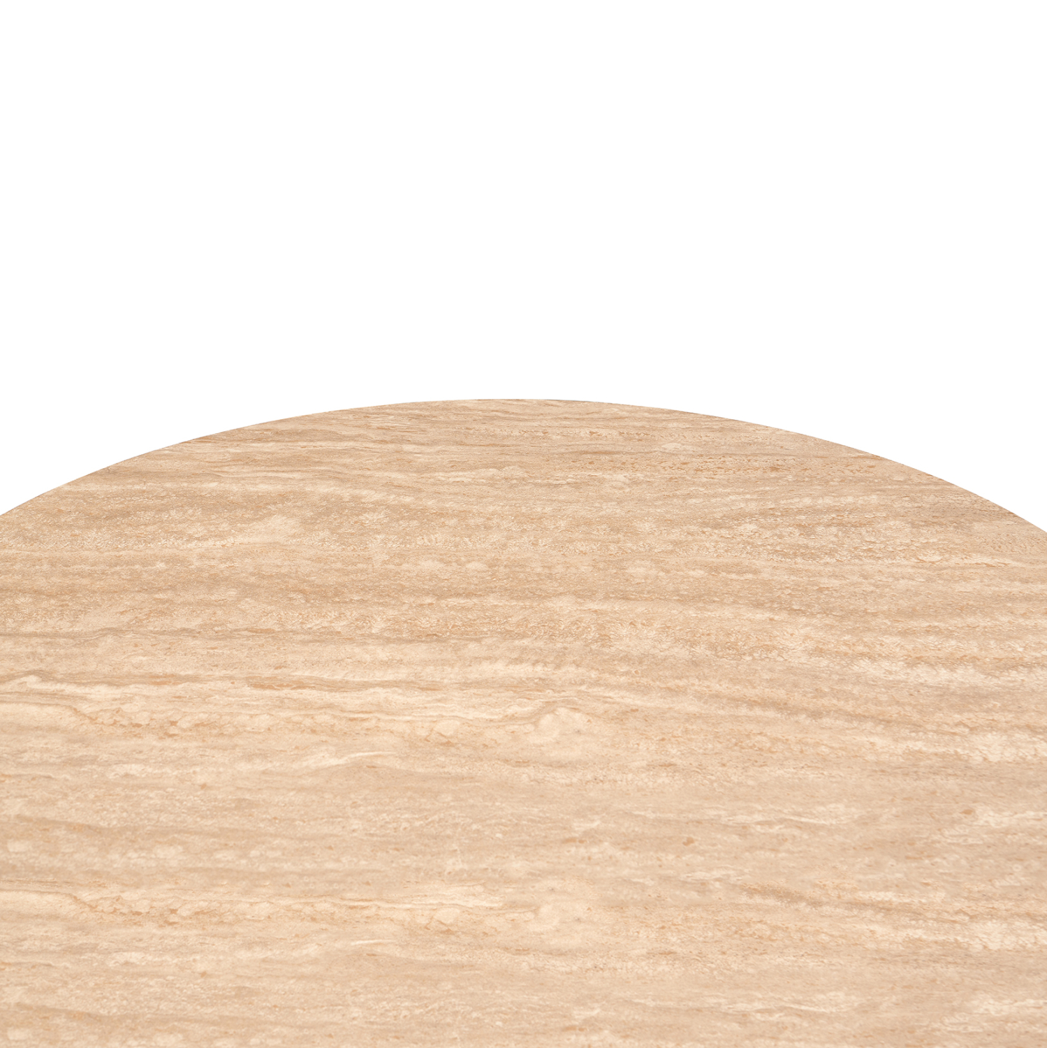 ΤΡΑΠΕΖΙ CHARM HM18465.05 SINTERED STONE ΣΕ ΤΡΑΒΕΡΤΙΝΑ--ΜΕΤΑΛ.ΒΑΣΗ Φ120x75Υεκ 4