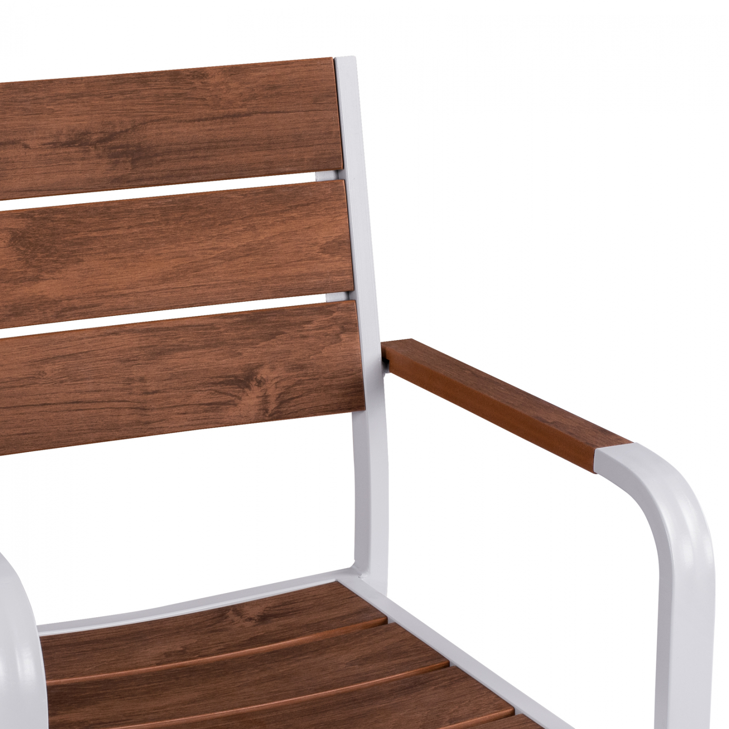 ΠΟΛΥΘΡΟΝΑ ΑΛΟΥΜΙΝΙΟΥ SAGA ΛΕΥΚΗ ΜΕ POLYWOOD HM5127.01 55x56x85Υ εκ. 9