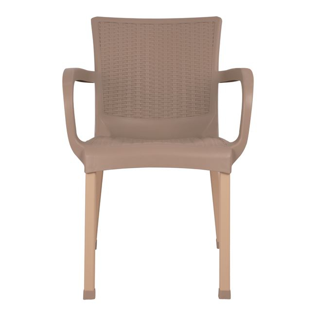 ΠΟΛΥΘΡΟΝΑ ΠΟΛΥΠΡΟΠΥΛΕΝΙΟΥ RATTAN ΠΟΔΙ ALU HM5591.02 ΚΑΠΟΥΤΣΙΝΟ 60x60x82 cm 3