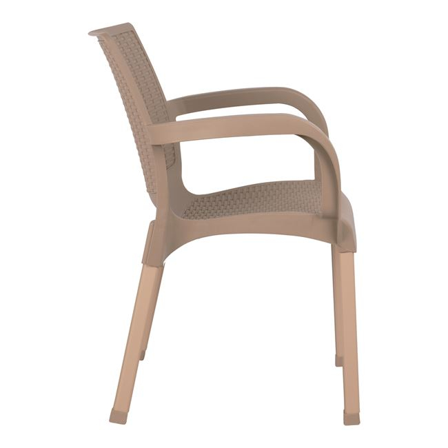 ΠΟΛΥΘΡΟΝΑ ΠΟΛΥΠΡΟΠΥΛΕΝΙΟΥ RATTAN ΠΟΔΙ ALU HM5591.02 ΚΑΠΟΥΤΣΙΝΟ 60x60x82 cm 4