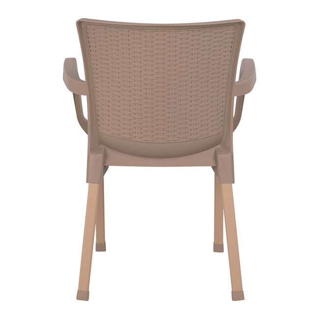 ΠΟΛΥΘΡΟΝΑ ΠΟΛΥΠΡΟΠΥΛΕΝΙΟΥ RATTAN ΠΟΔΙ ALU HM5591.02 ΚΑΠΟΥΤΣΙΝΟ 60x60x82 cm 6