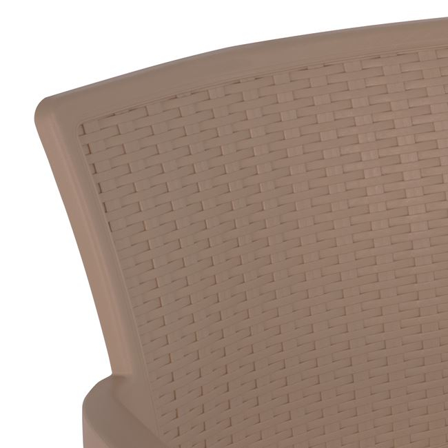 ΠΟΛΥΘΡΟΝΑ ΠΟΛΥΠΡΟΠΥΛΕΝΙΟΥ RATTAN ΠΟΔΙ ALU HM5591.02 ΚΑΠΟΥΤΣΙΝΟ 60x60x82 cm 7