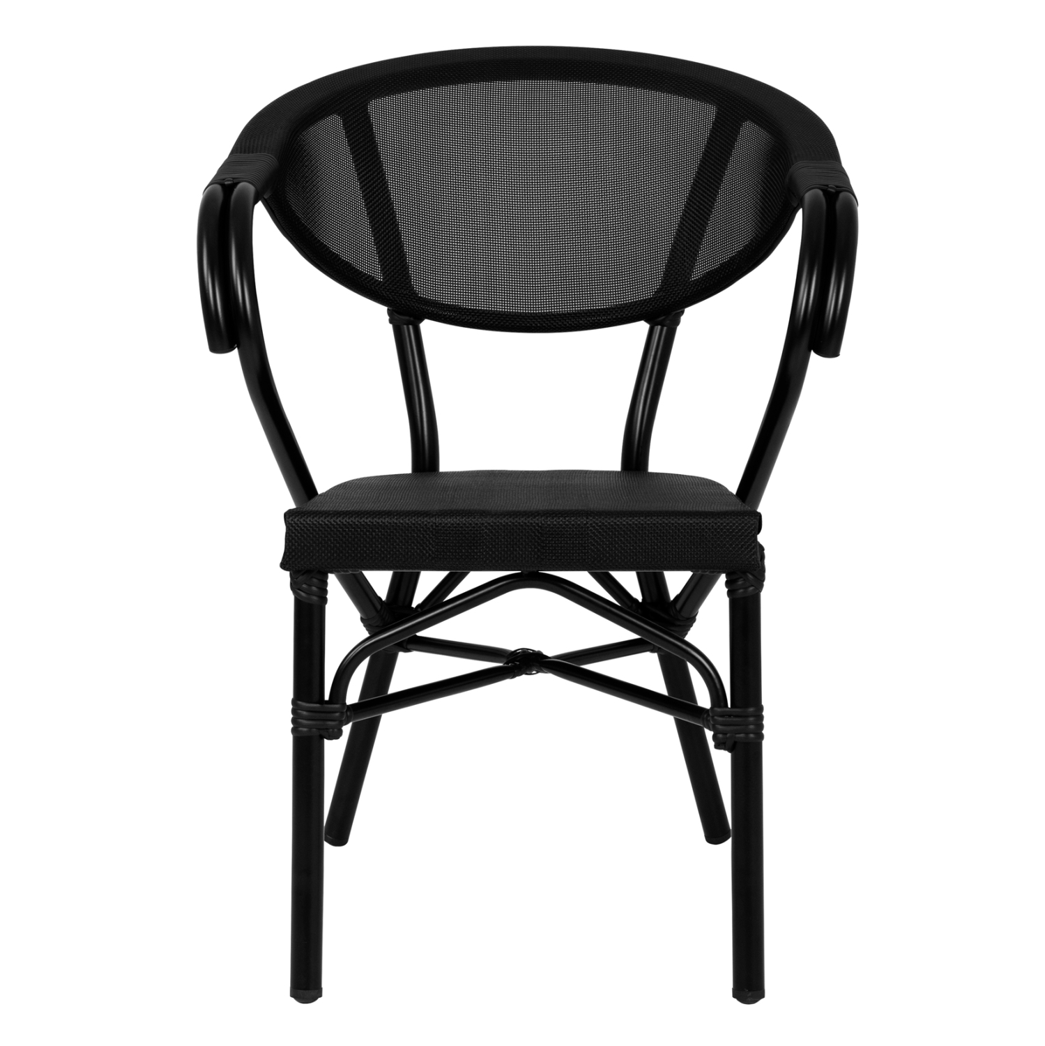 ΠΟΛΥΘΡΟΝΑ ΑΛΟΥΜΙΝΙΟΥ CLAY BAMBOO LOOK ΜΑΥΡΗ ΜΕ TEXTLINE HM5025.02 59x60x82 cm 3