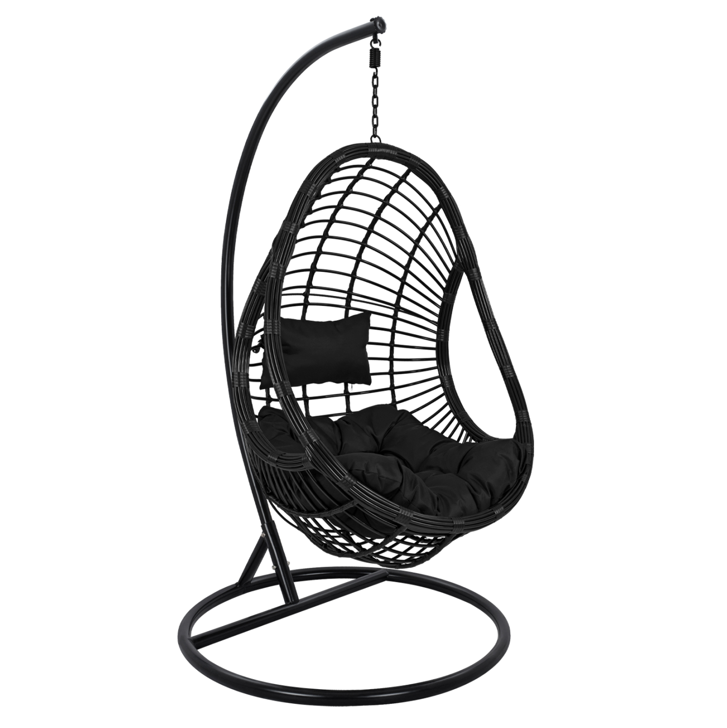 ΚΡΕΜΑΣΤΗ ΠΟΛΥΘΡΟΝΑ ΦΩΛΙΑ CALLIE HM5541.02 ΜΕ ΜΑΥΡΟ WICKER &amp; ΜΑΞΙΛΑΡΙΑ Φ105Χ195Υ εκ. 1