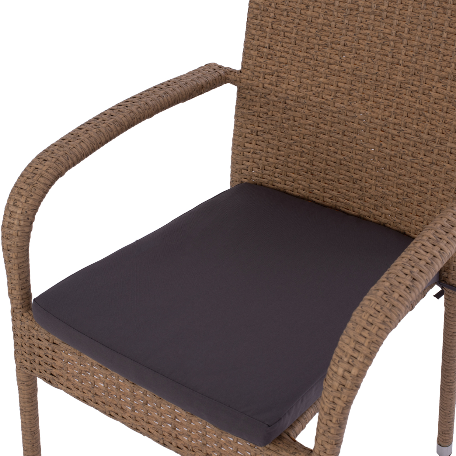 ΠΟΛΥΘΡΟΝΑ ΜΕΤΑΛΛΙΚΗ ANISHA HM5685.02 ΜΕ ΜΑΞΙΛΑΡΙ WICKER ΚΑΦΕ-ΜΟΚΑ ΣΤΟΙΒ/ΜΕΝΗ 56x60x94 εκ. 8