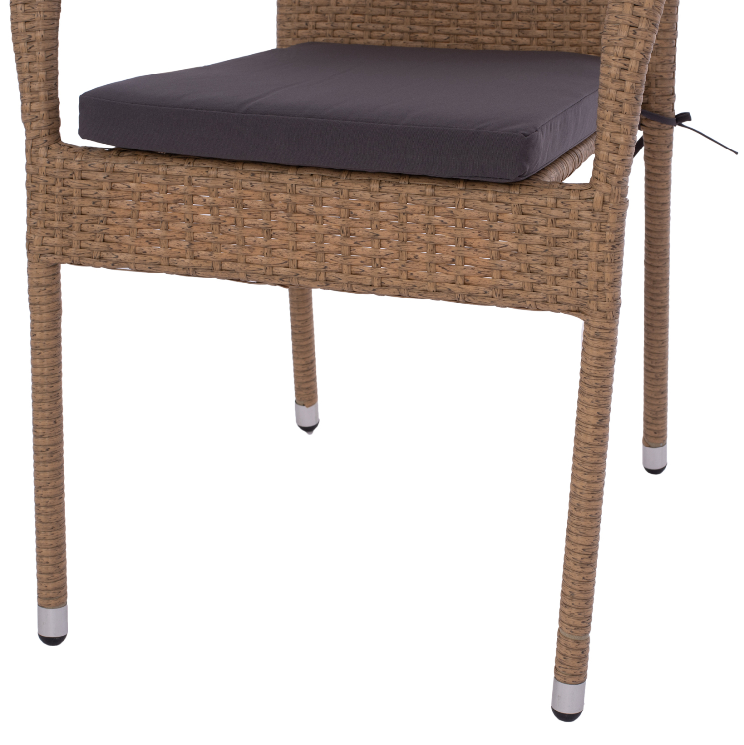 ΠΟΛΥΘΡΟΝΑ ΜΕΤΑΛΛΙΚΗ ANISHA HM5685.02 ΜΕ ΜΑΞΙΛΑΡΙ WICKER ΚΑΦΕ-ΜΟΚΑ ΣΤΟΙΒ/ΜΕΝΗ 56x60x94 εκ. 9