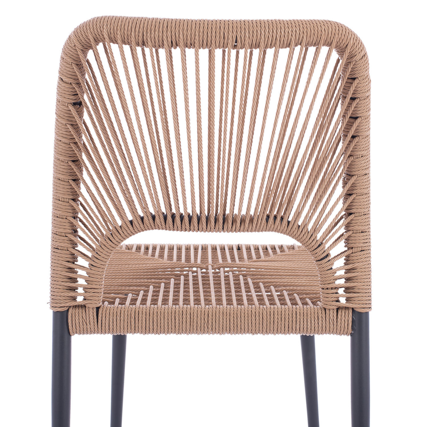 ΚΑΡΕΚΛΑ ΑΛΟΥΜΙΝΙΟΥ ΓΚΡΙ ΜΕ P.E.TWIST RATTAN ΜΠΕΖ HM5770.02 45x63x82Υ εκ. 9