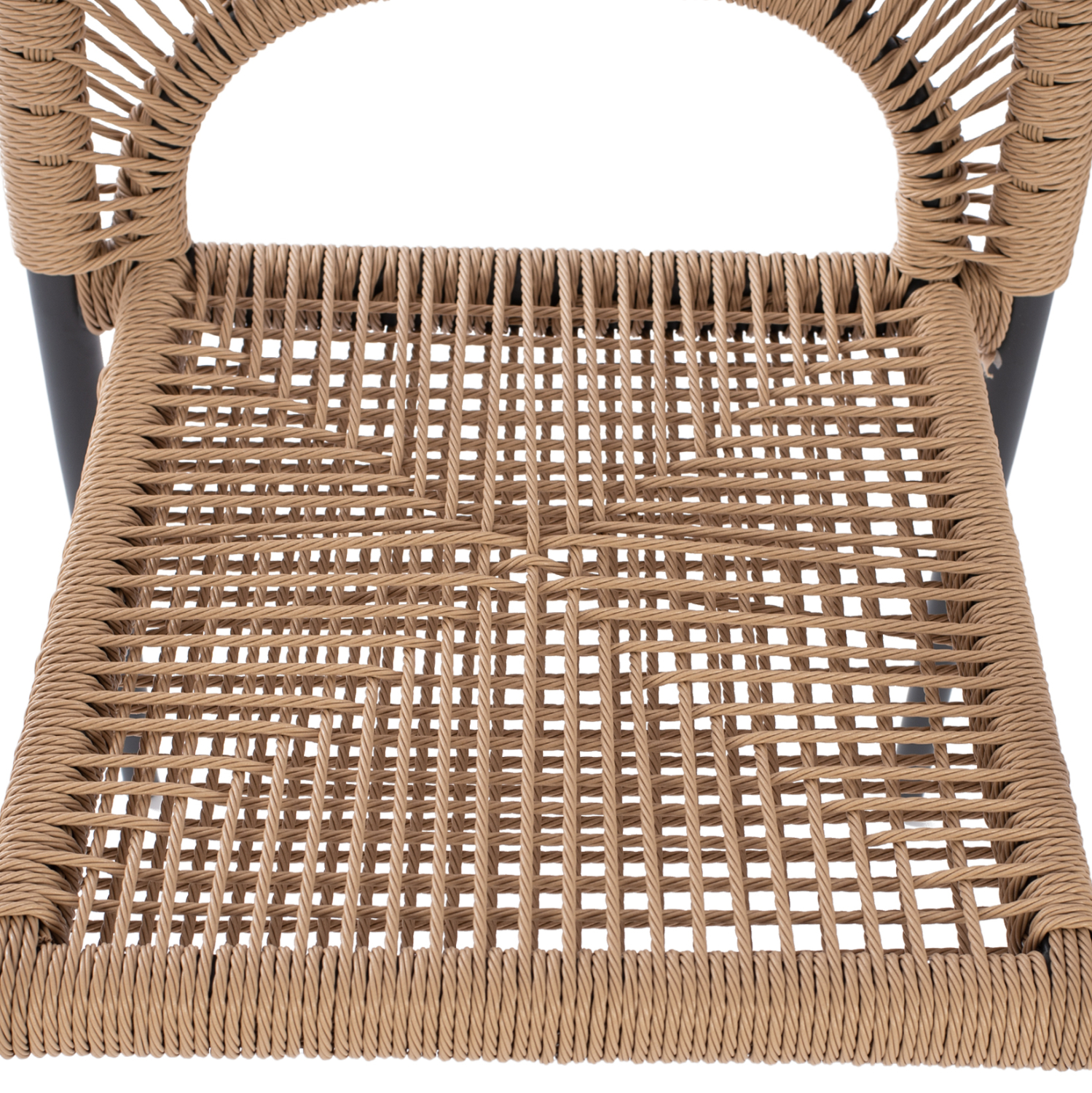 ΠΟΛΥΘΡΟΝΑ ΑΛΟΥΜΙΝΙΟΥ NOJO HM5771.02 ΓΚΡΙ ΜΕ P.E.TWIST RATTAN ΜΠΕΖ 55x63x82Y εκ. 10