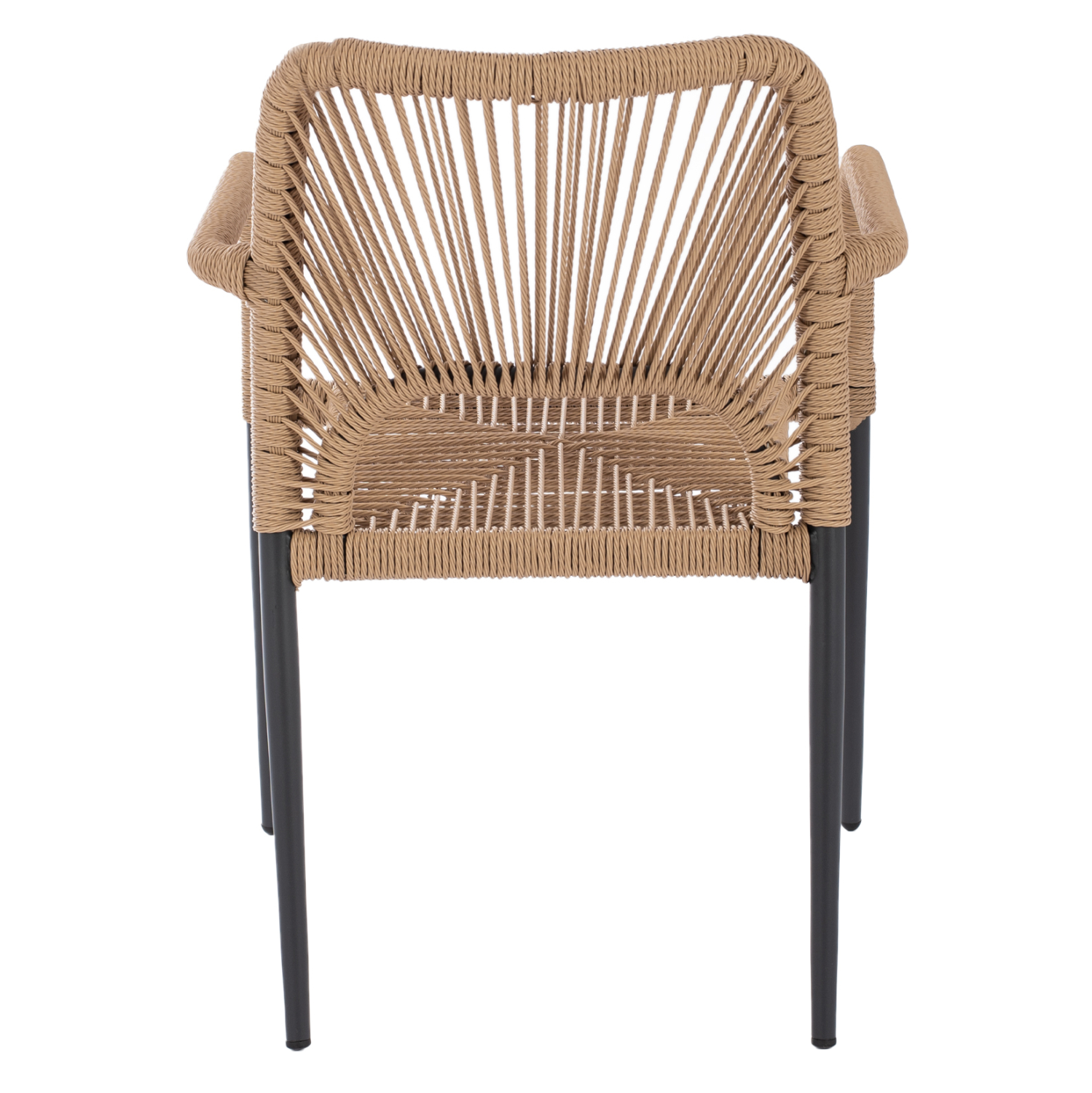 ΠΟΛΥΘΡΟΝΑ ΑΛΟΥΜΙΝΙΟΥ NOJO HM5771.02 ΓΚΡΙ ΜΕ P.E.TWIST RATTAN ΜΠΕΖ 55x63x82Y εκ. 6