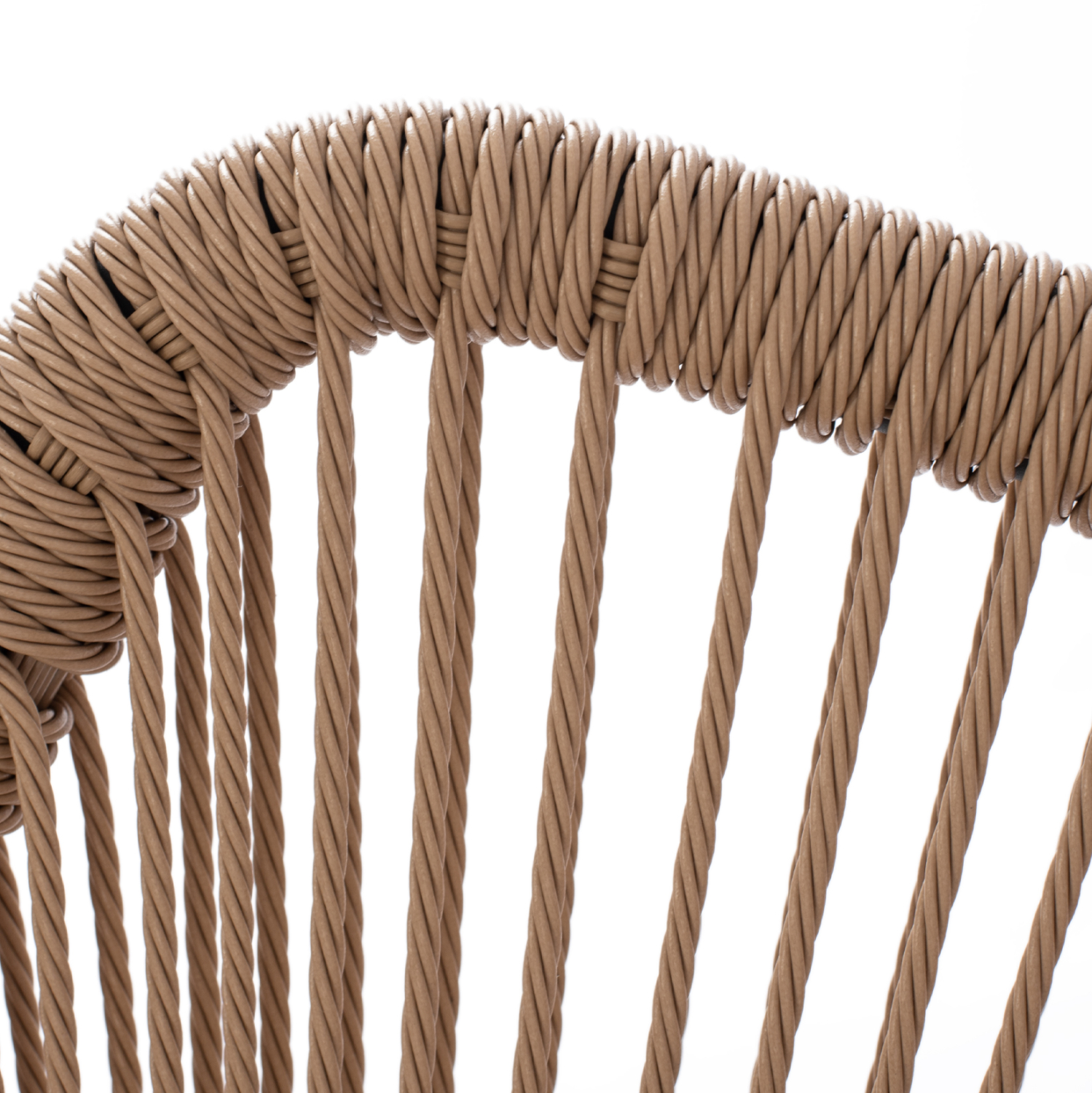 ΠΟΛΥΘΡΟΝΑ ΑΛΟΥΜΙΝΙΟΥ NOJO HM5771.02 ΓΚΡΙ ΜΕ P.E.TWIST RATTAN ΜΠΕΖ 55x63x82Y εκ. 8