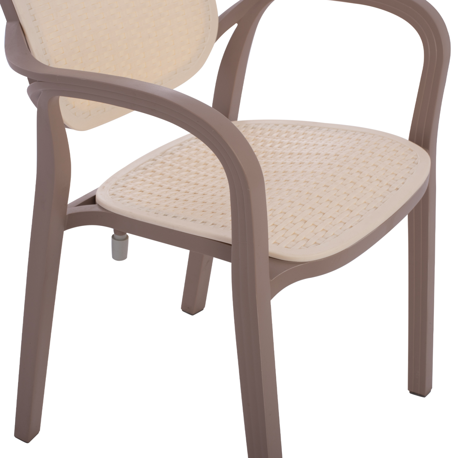 ΠΟΛΥΘΡΟΝΑ ΠΟΛΥΠΡΟΠΥΛΕΝΙΟΥ KHEM HM5820.02 ΣΕ ΑΠΟΧΡΩΣΗ ΚΑΠΟΥΤΣΙΝΟ &amp; ΜΠΕΖ 57x57x83Y εκ. 10