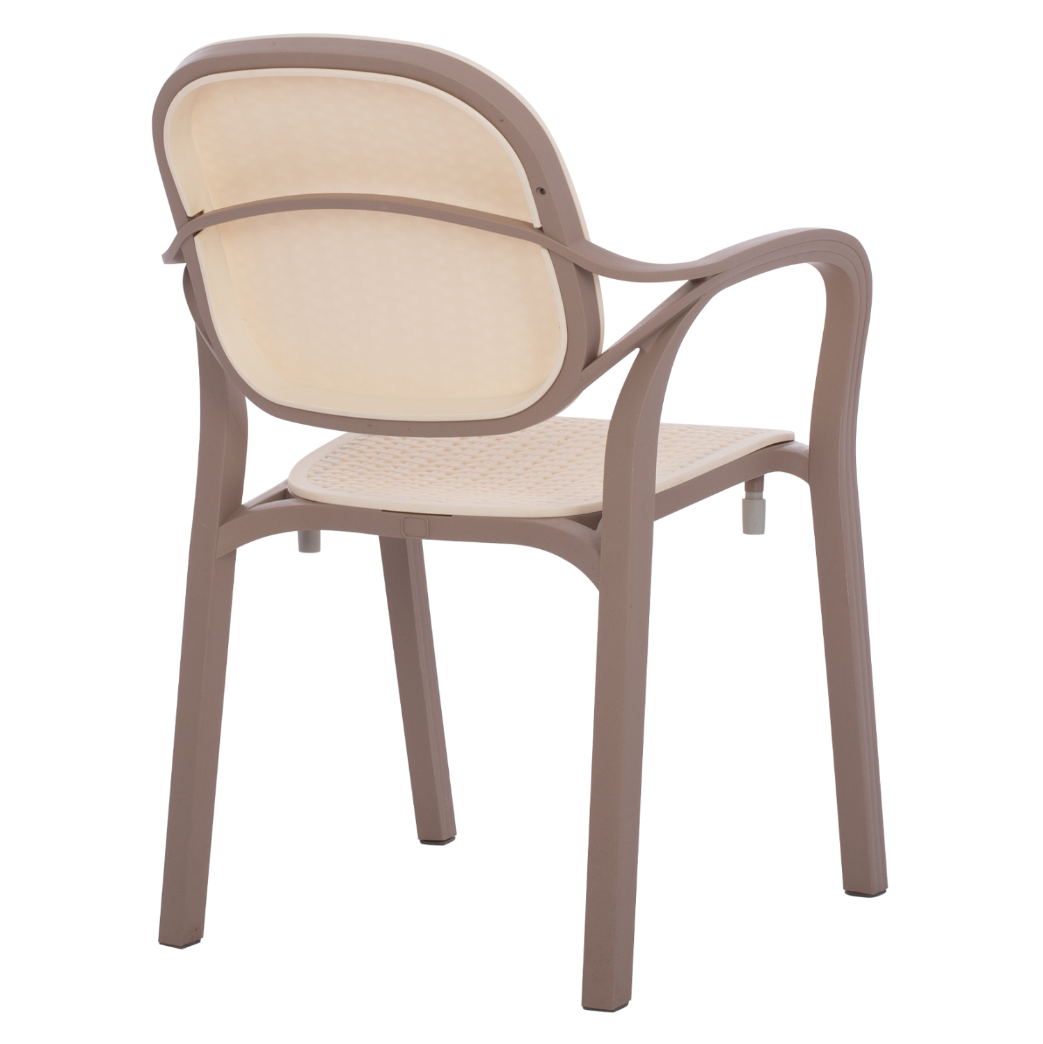 ΠΟΛΥΘΡΟΝΑ ΠΟΛΥΠΡΟΠΥΛΕΝΙΟΥ KHEM HM5820.02 ΣΕ ΑΠΟΧΡΩΣΗ ΚΑΠΟΥΤΣΙΝΟ &amp; ΜΠΕΖ 57x57x83Y εκ. 5