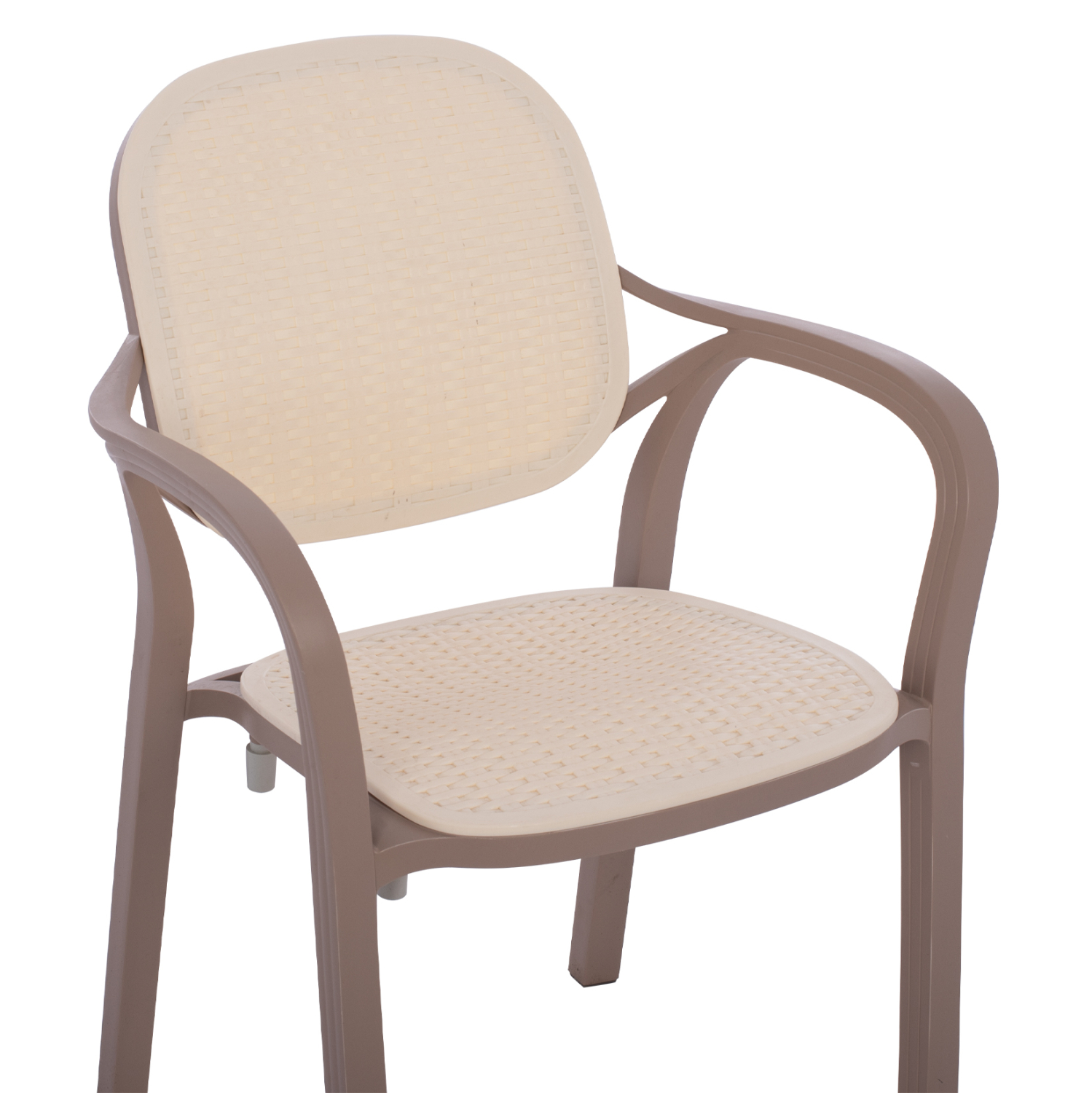 ΠΟΛΥΘΡΟΝΑ ΠΟΛΥΠΡΟΠΥΛΕΝΙΟΥ KHEM HM5820.02 ΣΕ ΑΠΟΧΡΩΣΗ ΚΑΠΟΥΤΣΙΝΟ &amp; ΜΠΕΖ 57x57x83Y εκ. 7